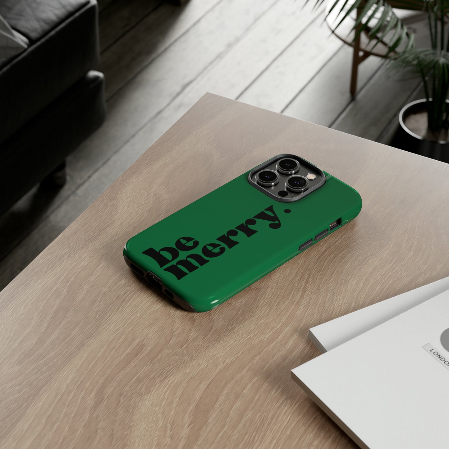 be merry Christmas/ Holiday Apple iPhone Tough Cases