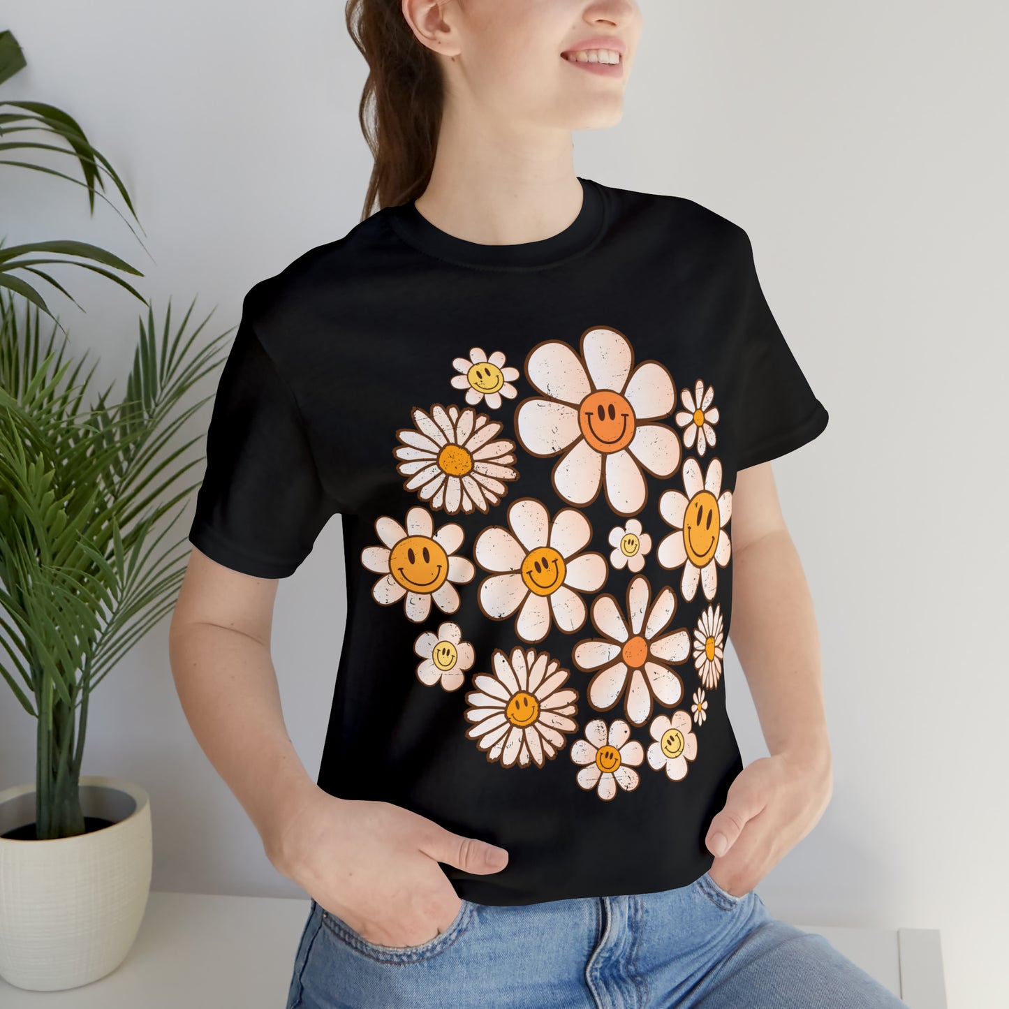 Distressed Smiling Daisies T-Shirt