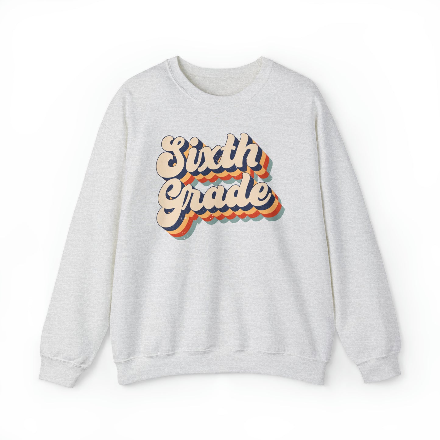 Retro Sixth Grade Unisex Heavy Blend™ Crewneck Sweatshirt
