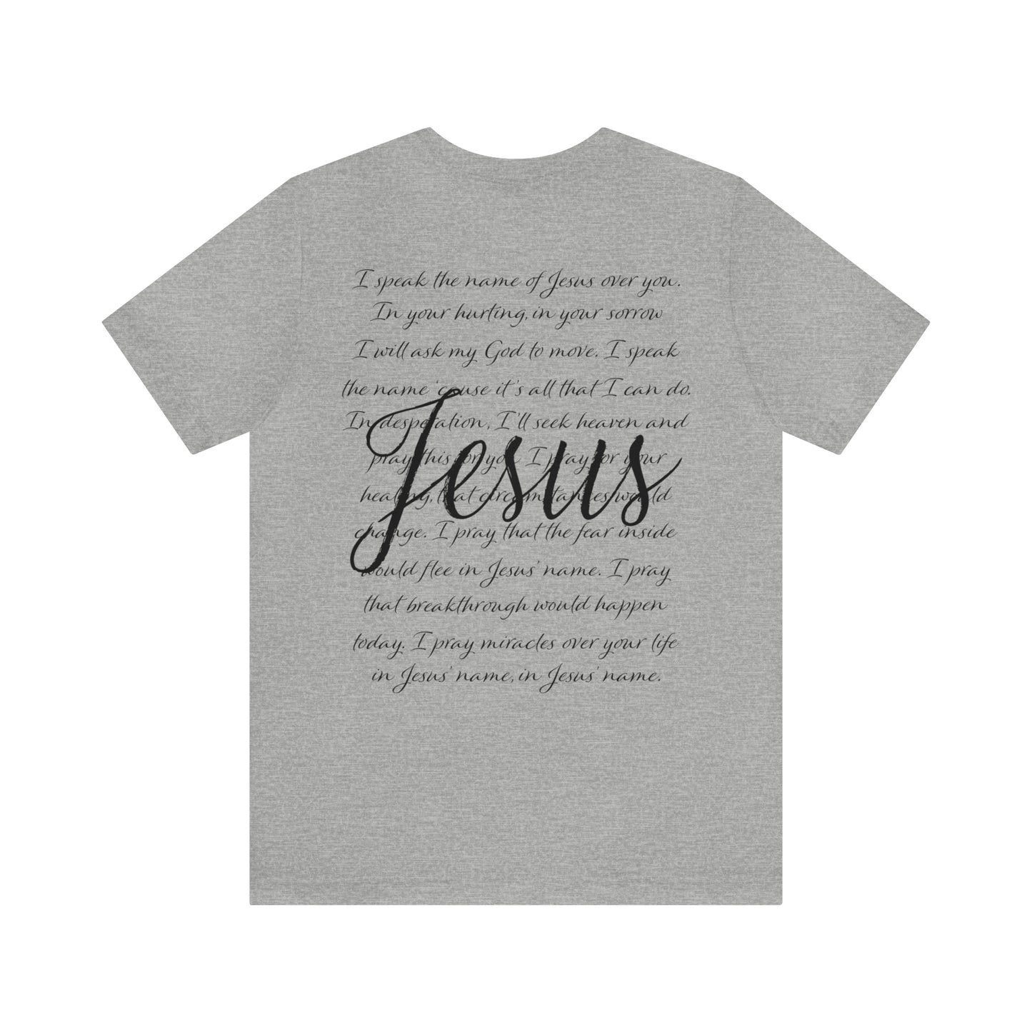 "Jesus Scripture" (Front and Back Design) Unisex Jersey Short Sleeve Tee