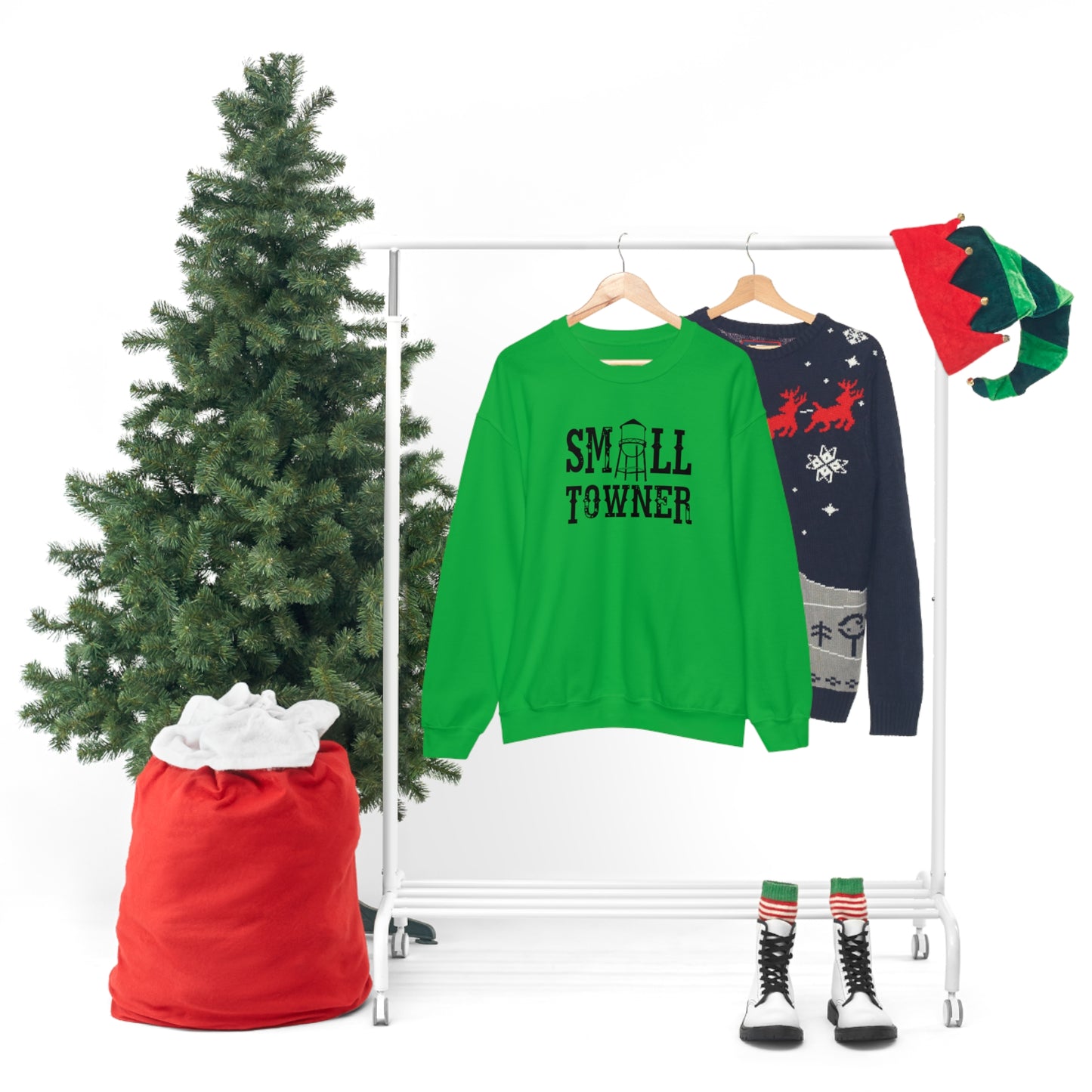 "Small Towner" - Unisex Heavy Blend™ Crewneck Sweatshirt