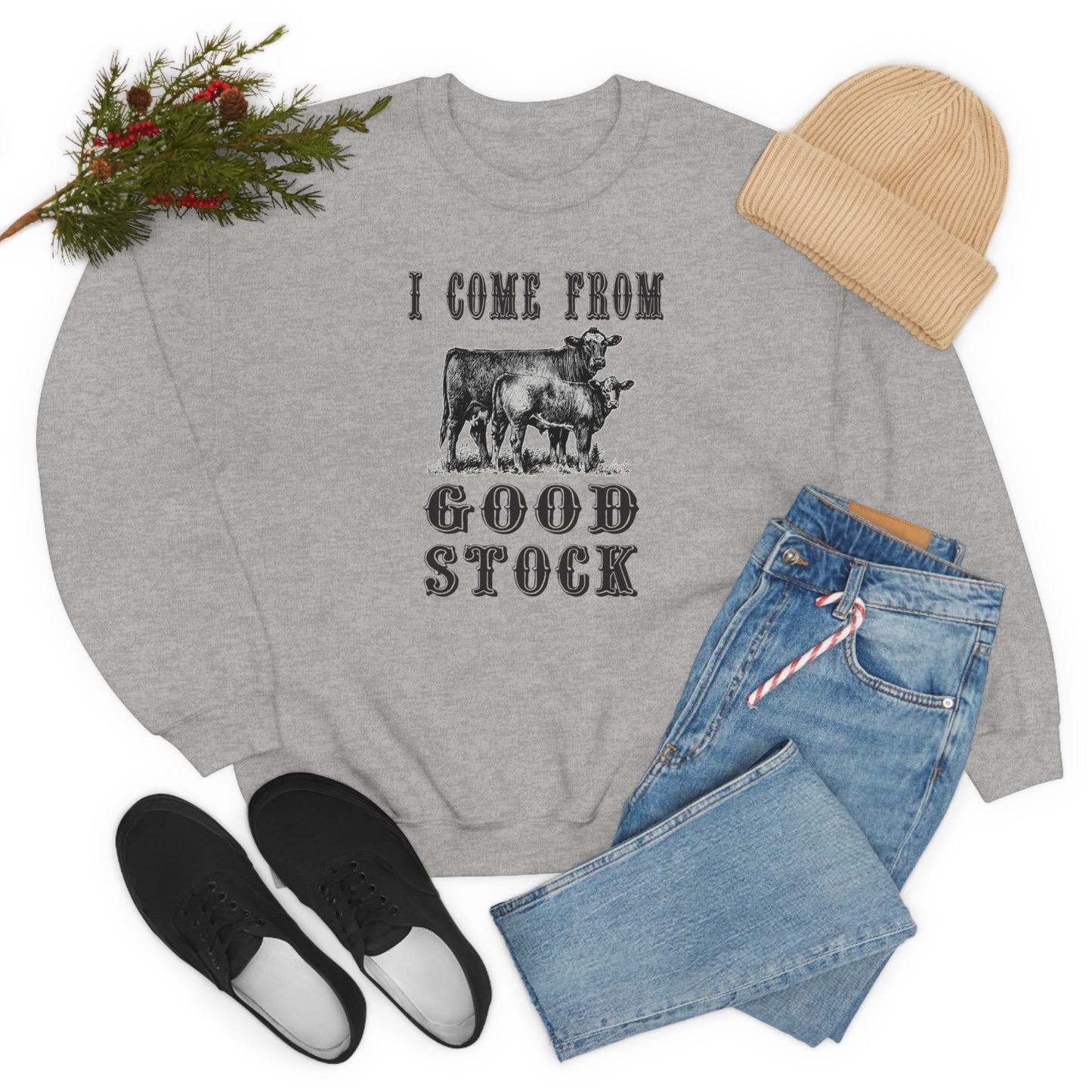 "I come from Good Stock" - Unisex Heavy Blend™ Crewneck Sweatshirt