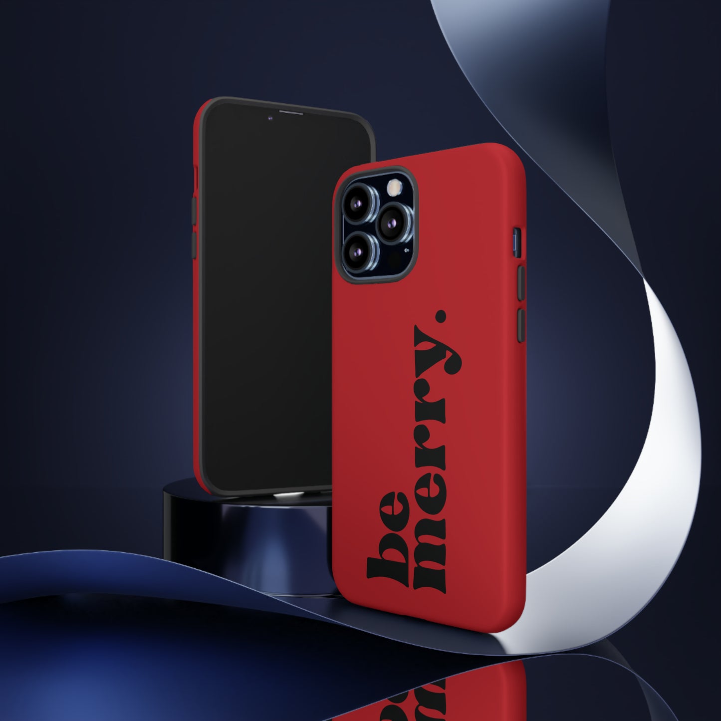 be merry Christmas/ Holiday Apple iPhone Tough Cases