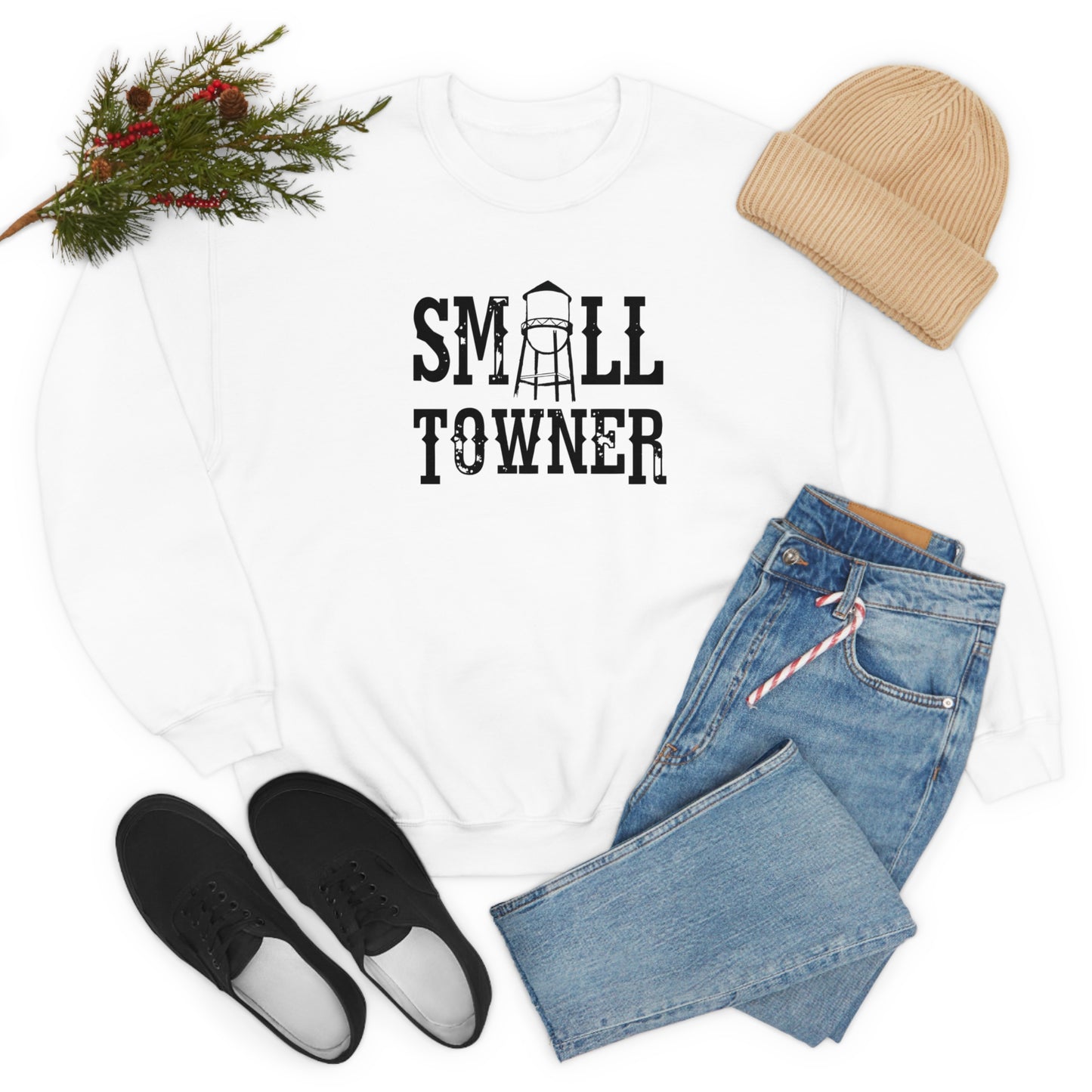 "Small Towner" - Unisex Heavy Blend™ Crewneck Sweatshirt