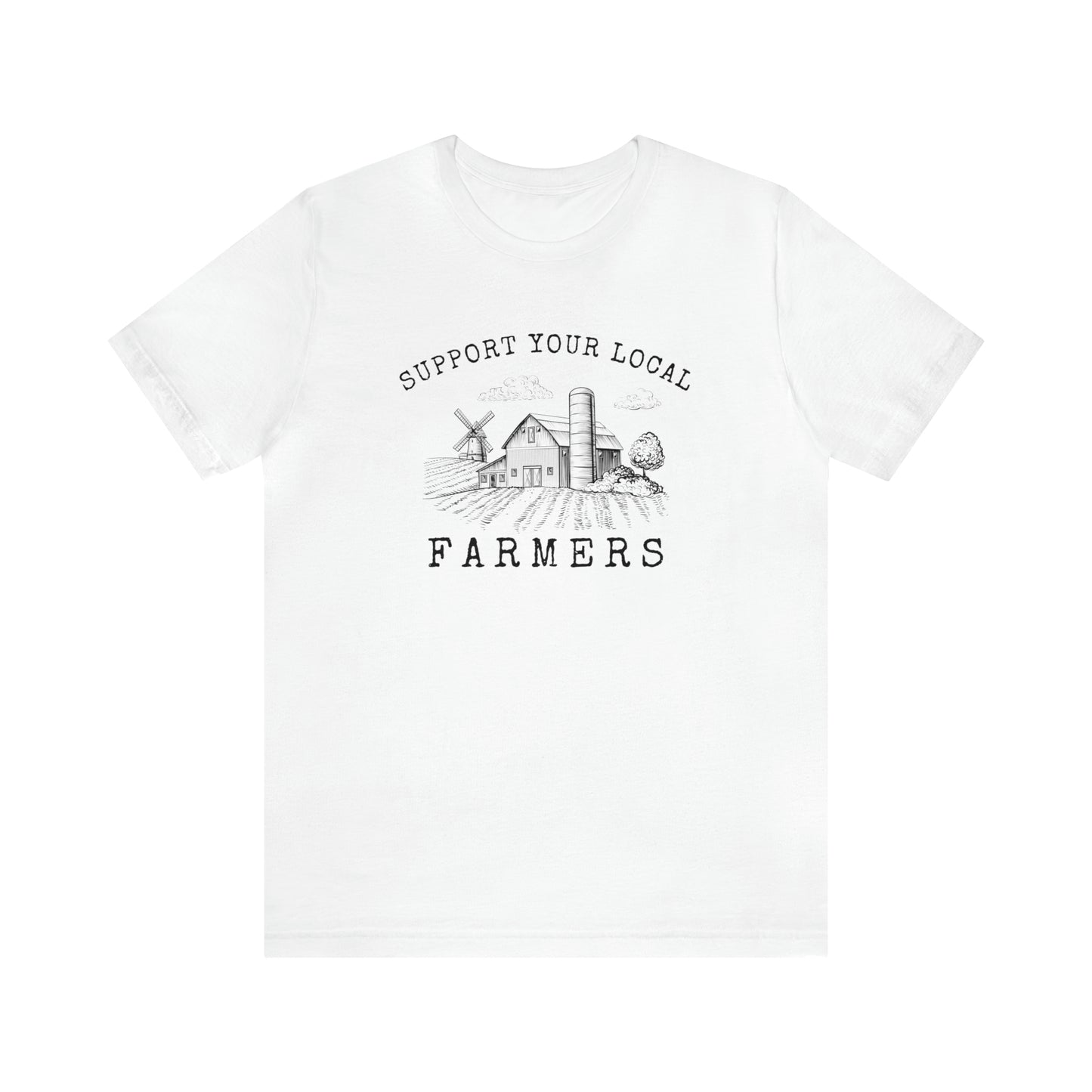 "Support Your Local Farmers Wide Scene" Unisex Jersey Short Sleeve Tee