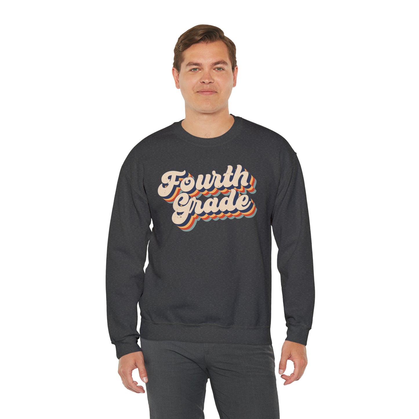 Retro Fourth Grade Unisex Heavy Blend™ Crewneck Sweatshirt