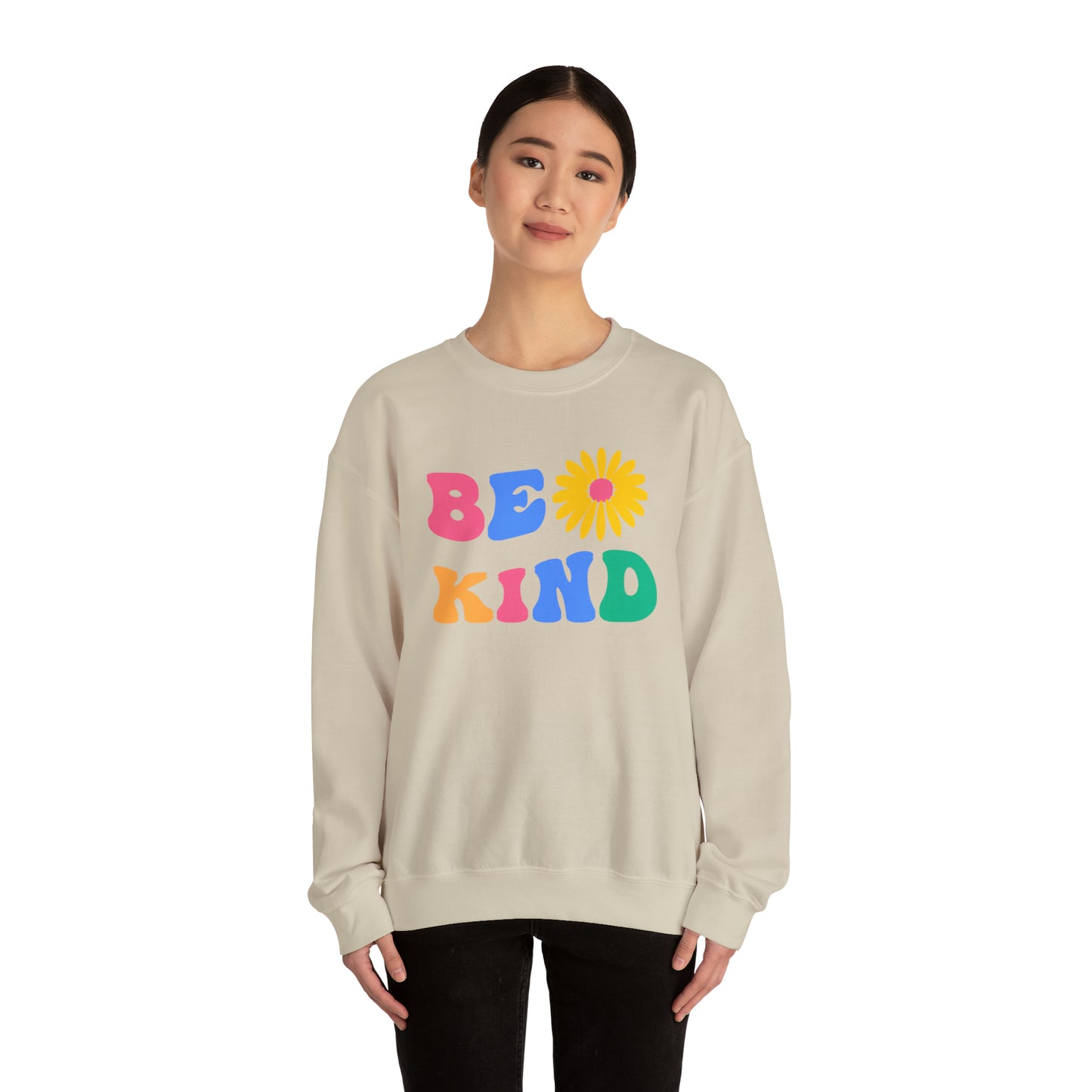 Be Kind Retro Warm Colored Unisex Heavy Blend™ Crewneck Sweatshirt