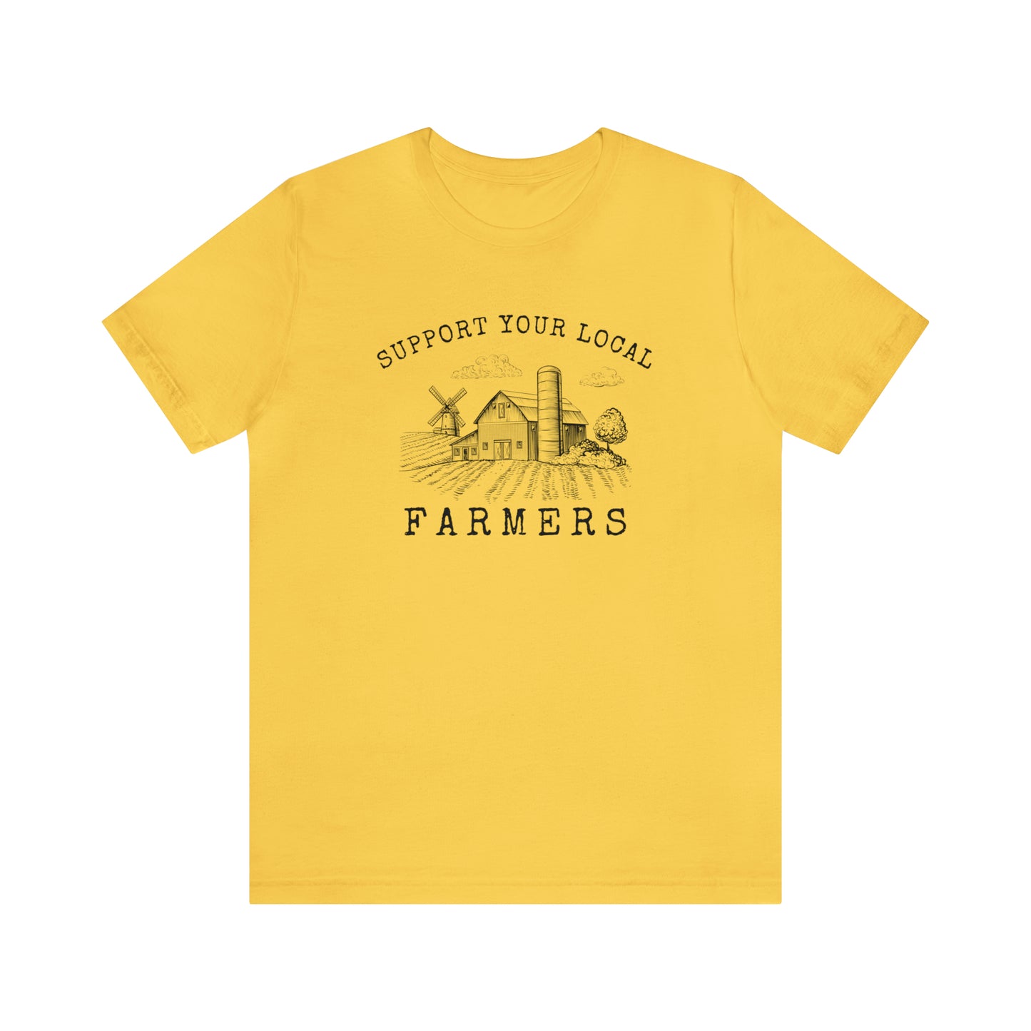 "Support Your Local Farmers Wide Scene" Unisex Jersey Short Sleeve Tee