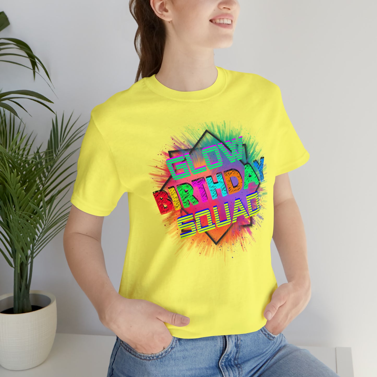 Glow Birthday Squad T-Shirt
