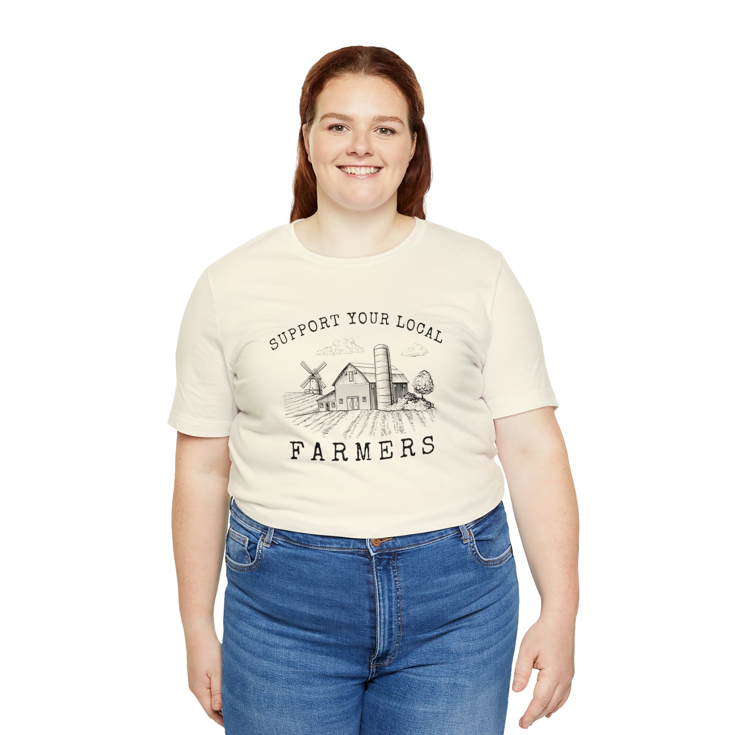 "Support Your Local Farmers Wide Scene" Unisex Jersey Short Sleeve Tee
