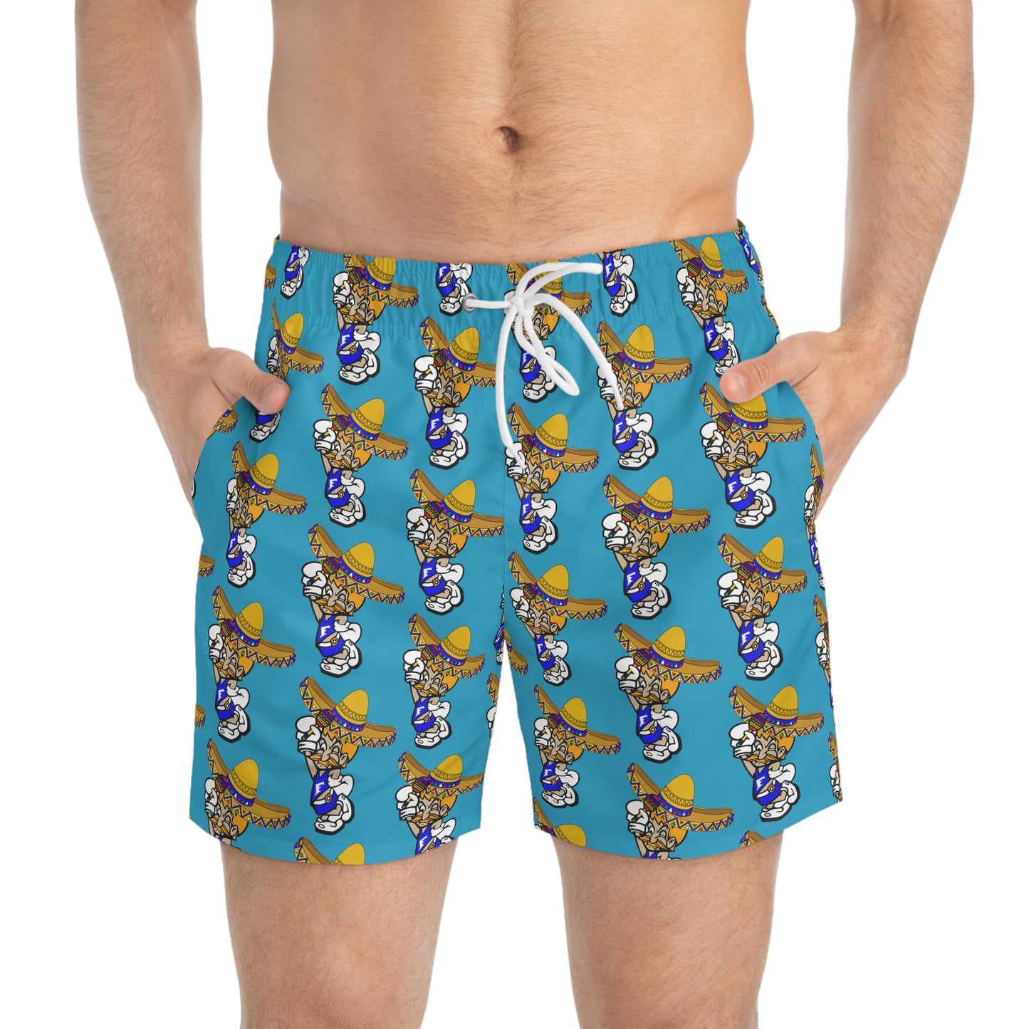 Sombrero Midget Swim Trunks - Turquoise