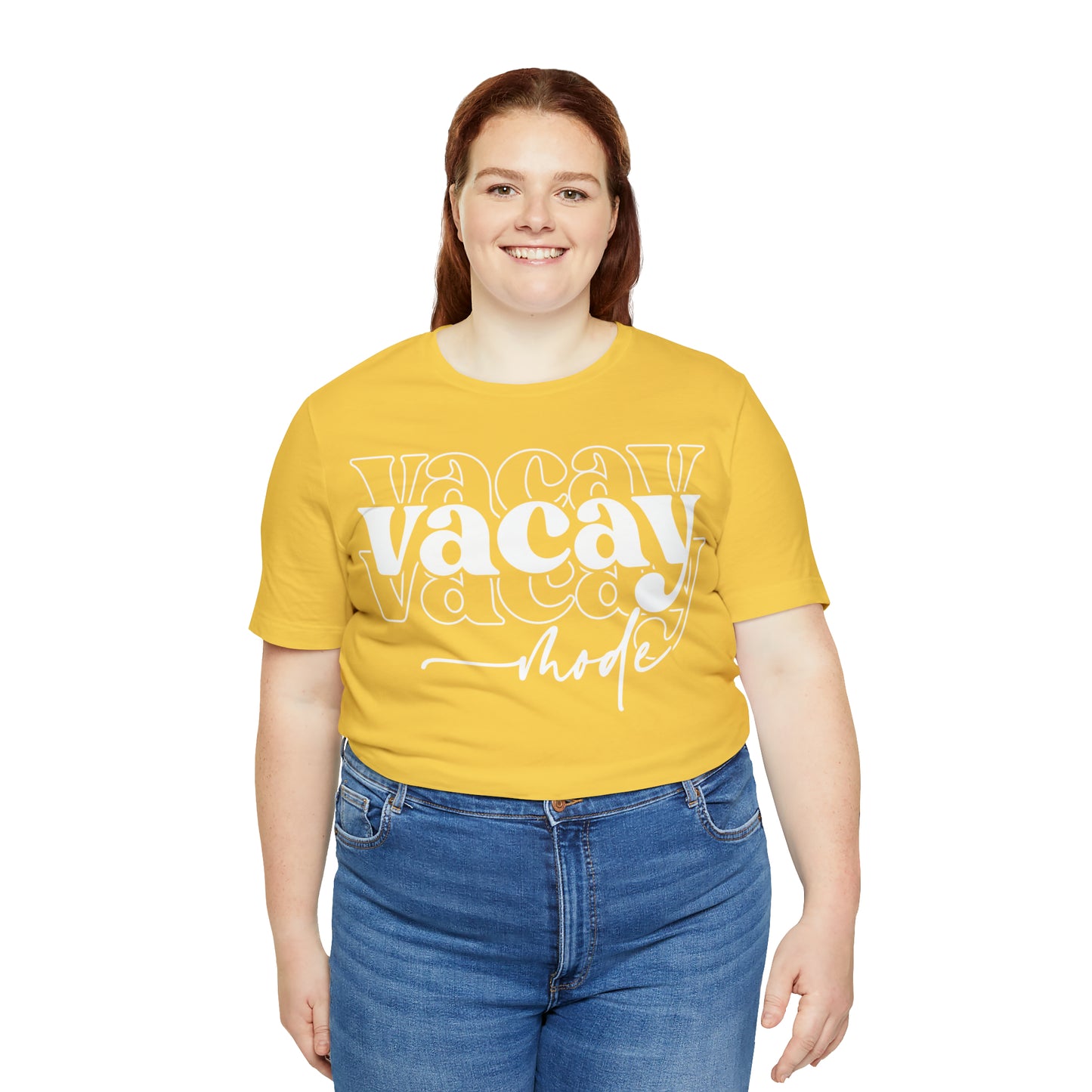 "Vacay Mode" Unisex Jersey Short Sleeve Tee