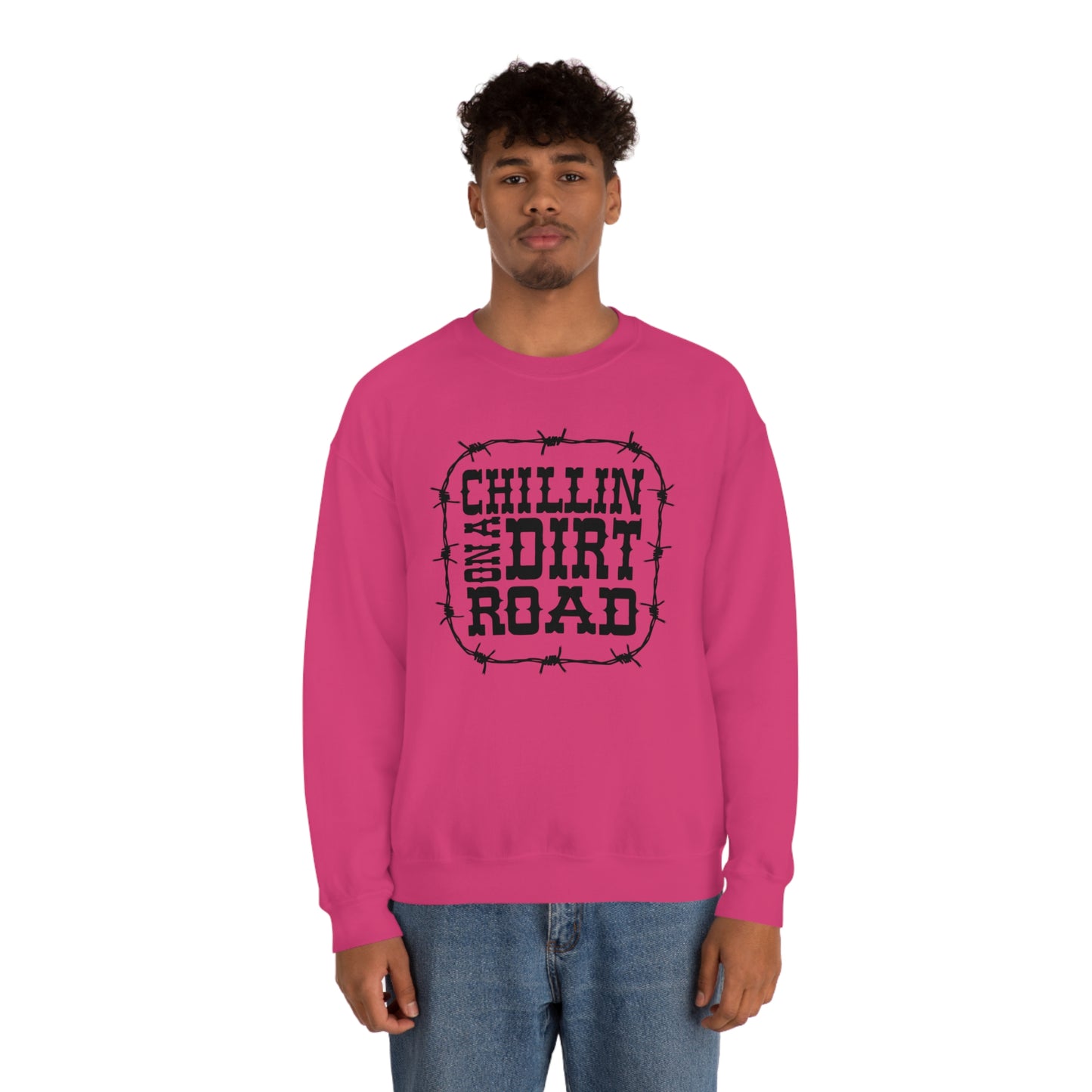 "Chillin' on a Dirt Road" - Unisex Heavy Blend™ Crewneck Sweatshirt