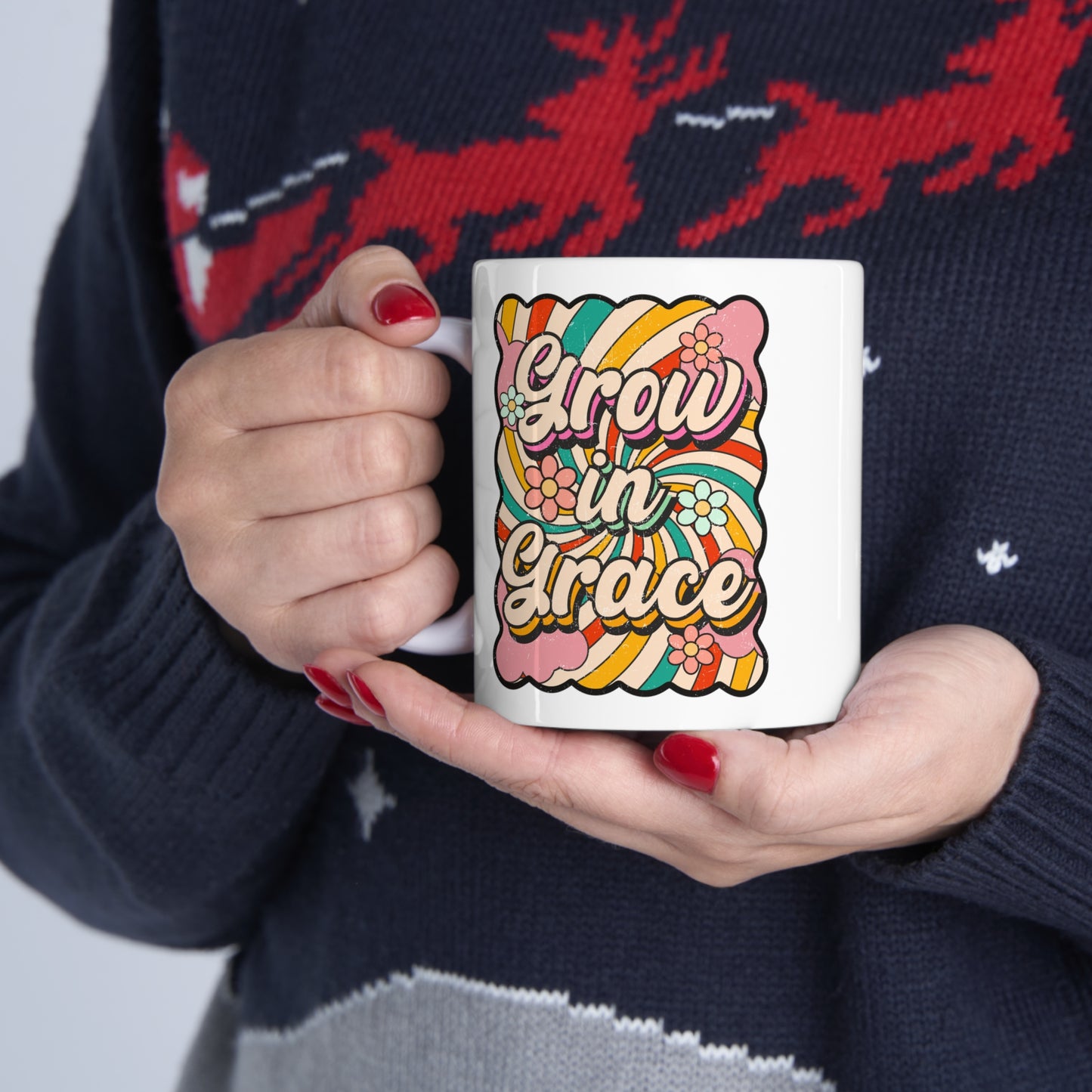 Grow in Grace Christian Ceramic Mug 11oz