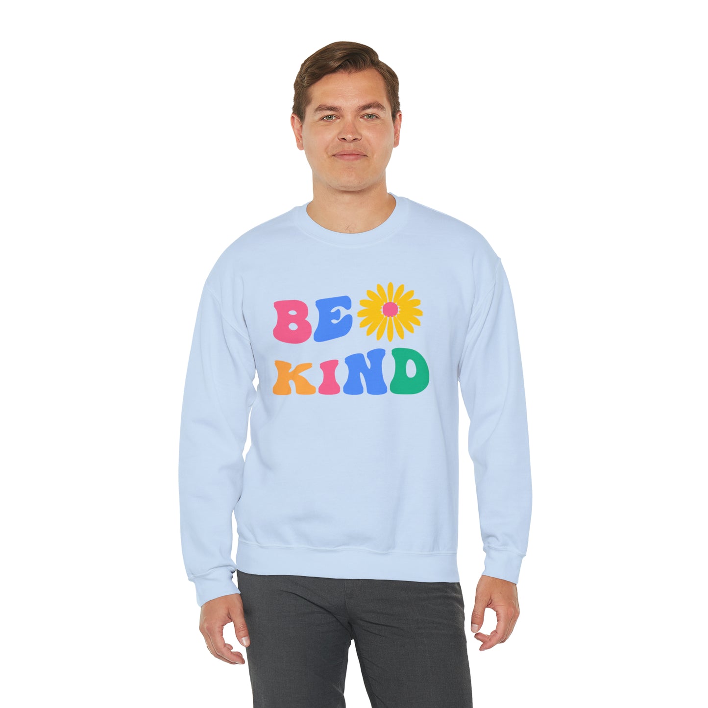 Be Kind Retro Warm Colored Unisex Heavy Blend™ Crewneck Sweatshirt