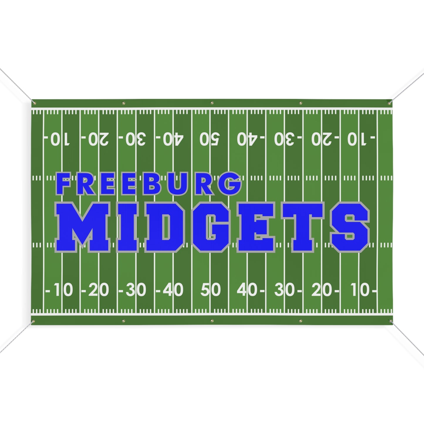 Freeburg Midgets Football Field Matte Banner - White