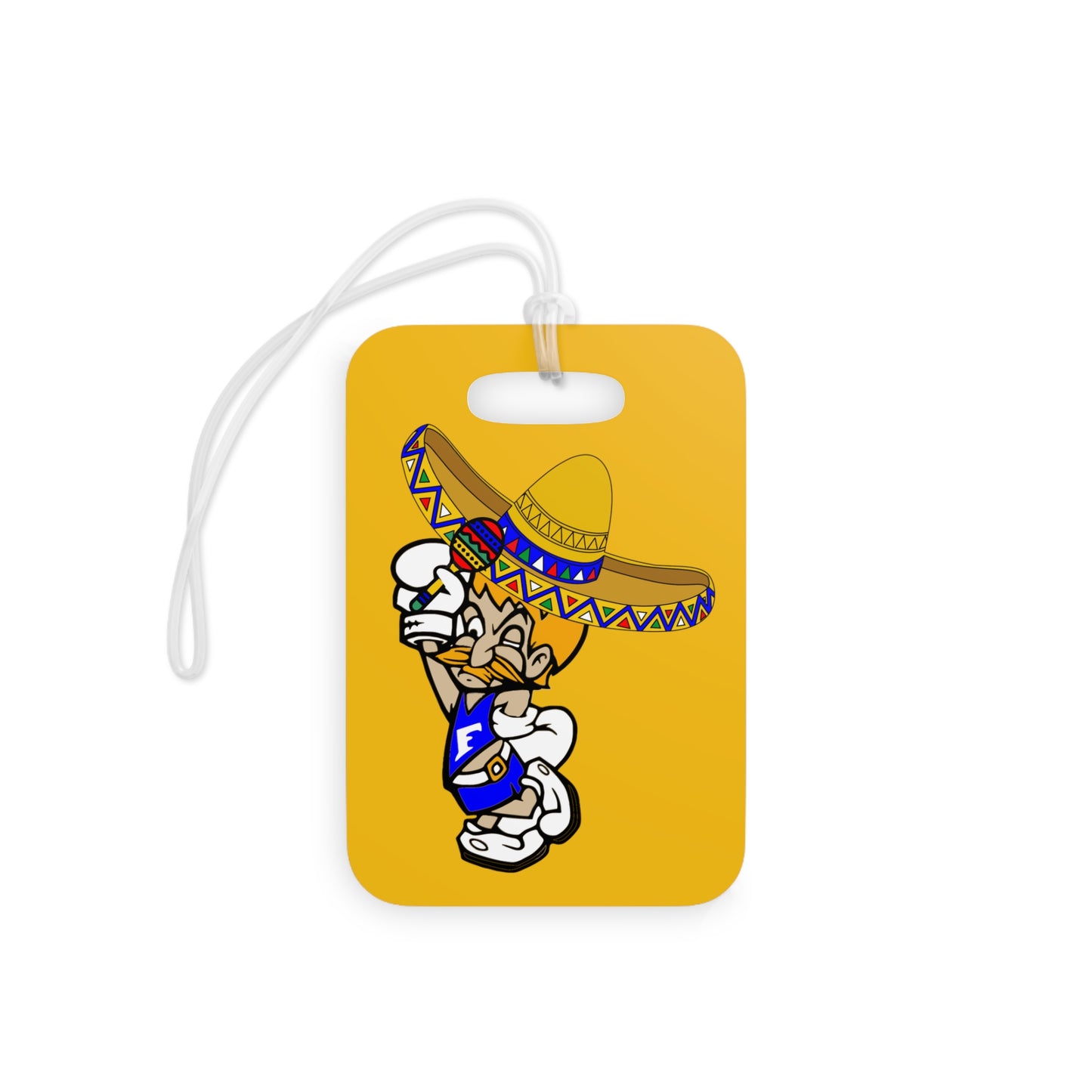 Sombrero Midget Luggage Tags - Yellow