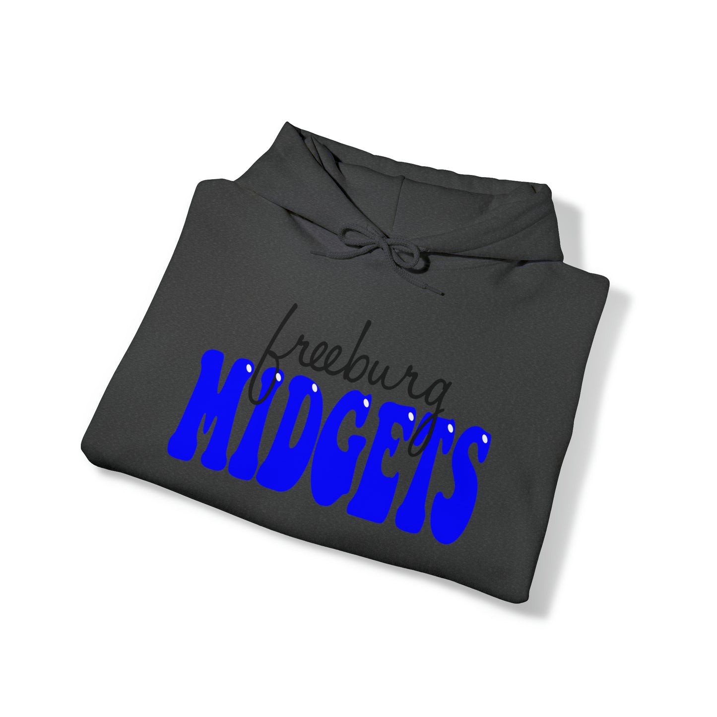 Freeburg Midgets Cursive Bubble Logo Hooded Sweatshirt