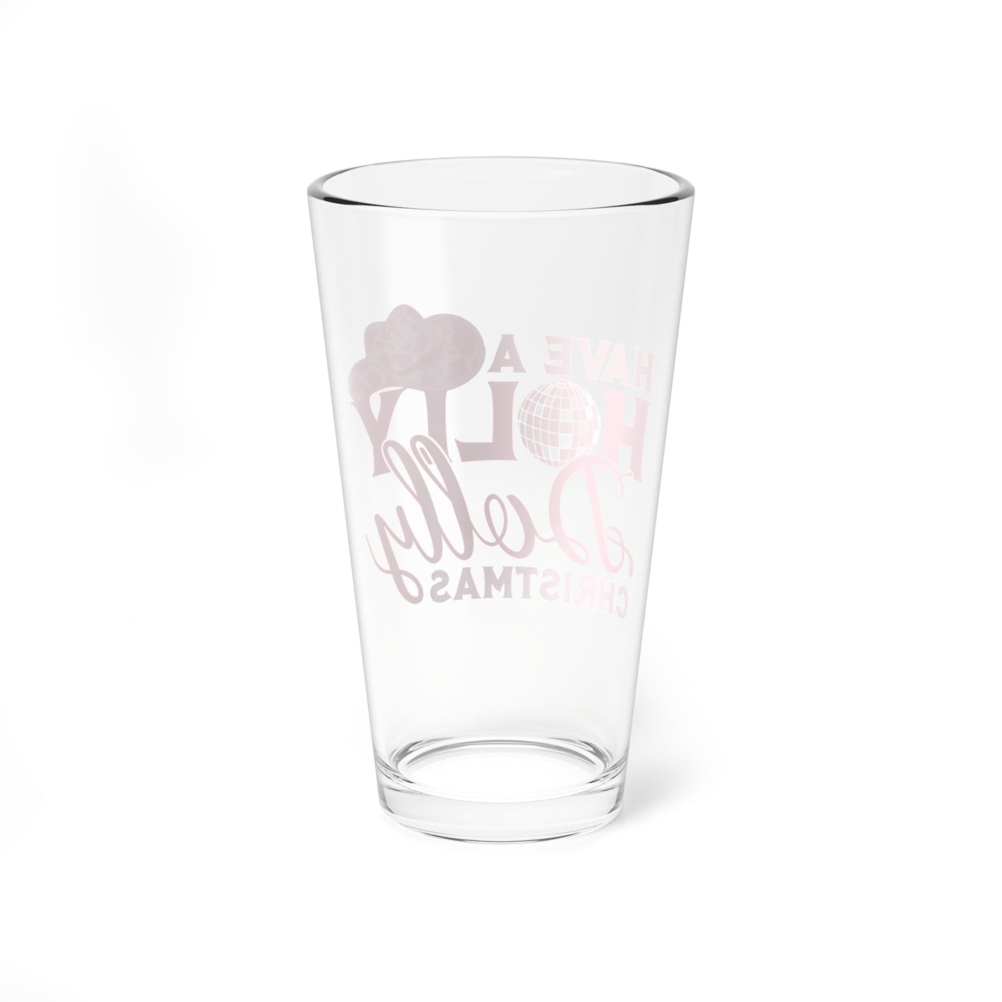 Have a Holly Dolly Christmas Mixing Glass, 16oz
