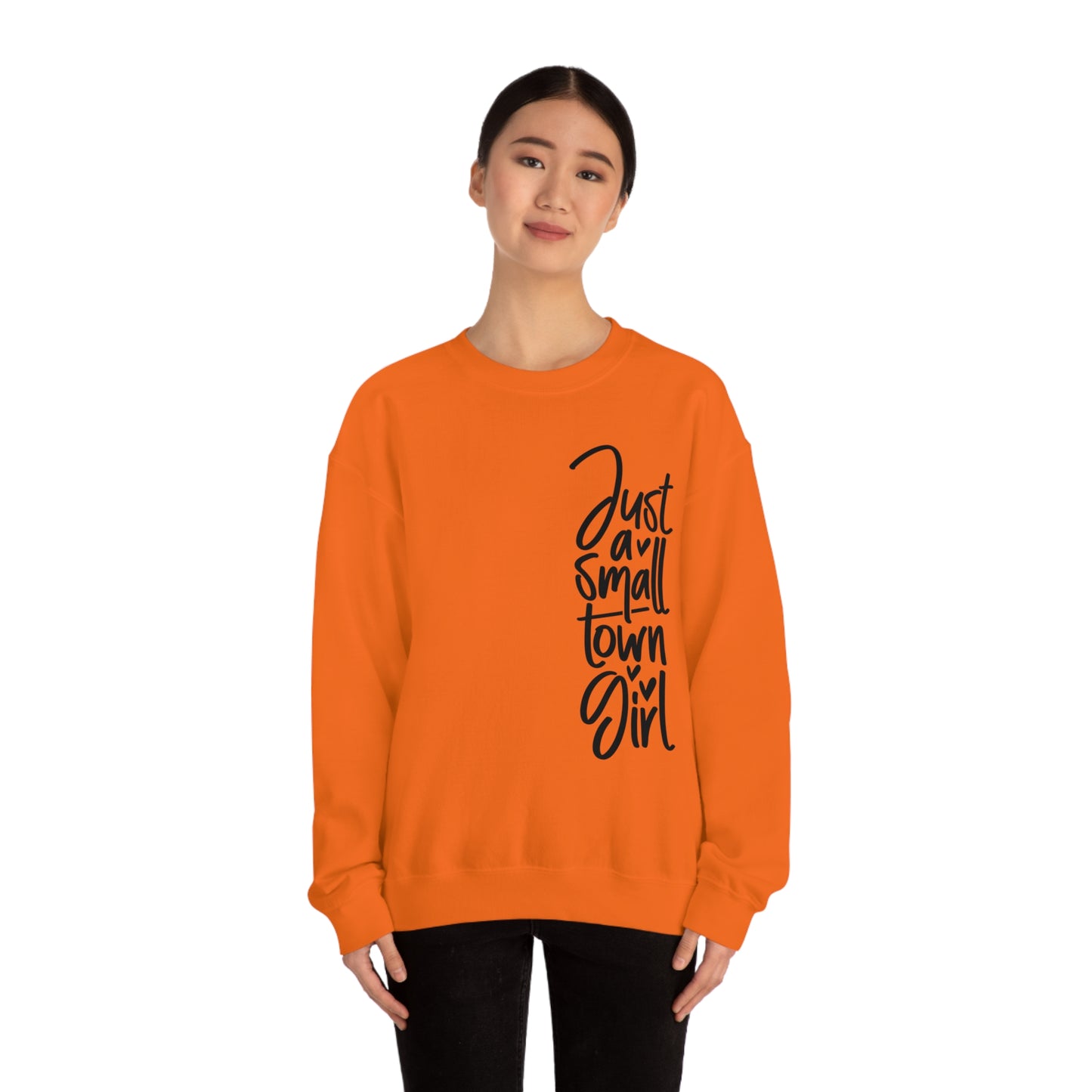 "Just a Small Town Girl" - Unisex Heavy Blend™ Crewneck Sweatshirt