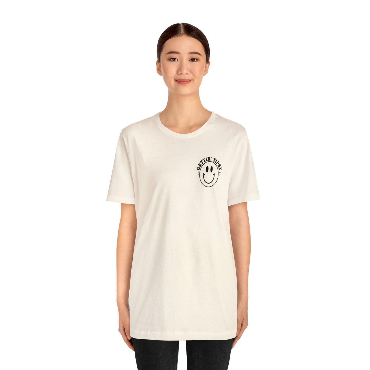 "Errbody in the Lake Gettin' Tipsy" (Front and Back Design) Unisex Jersey Short Sleeve Tee