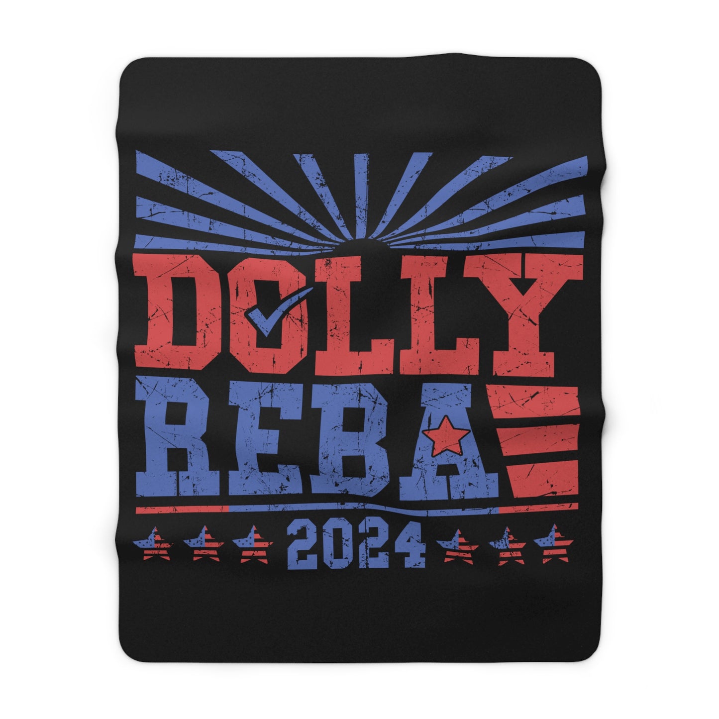 Dolly and Reba for President 2024 Sherpa Fleece Blanket