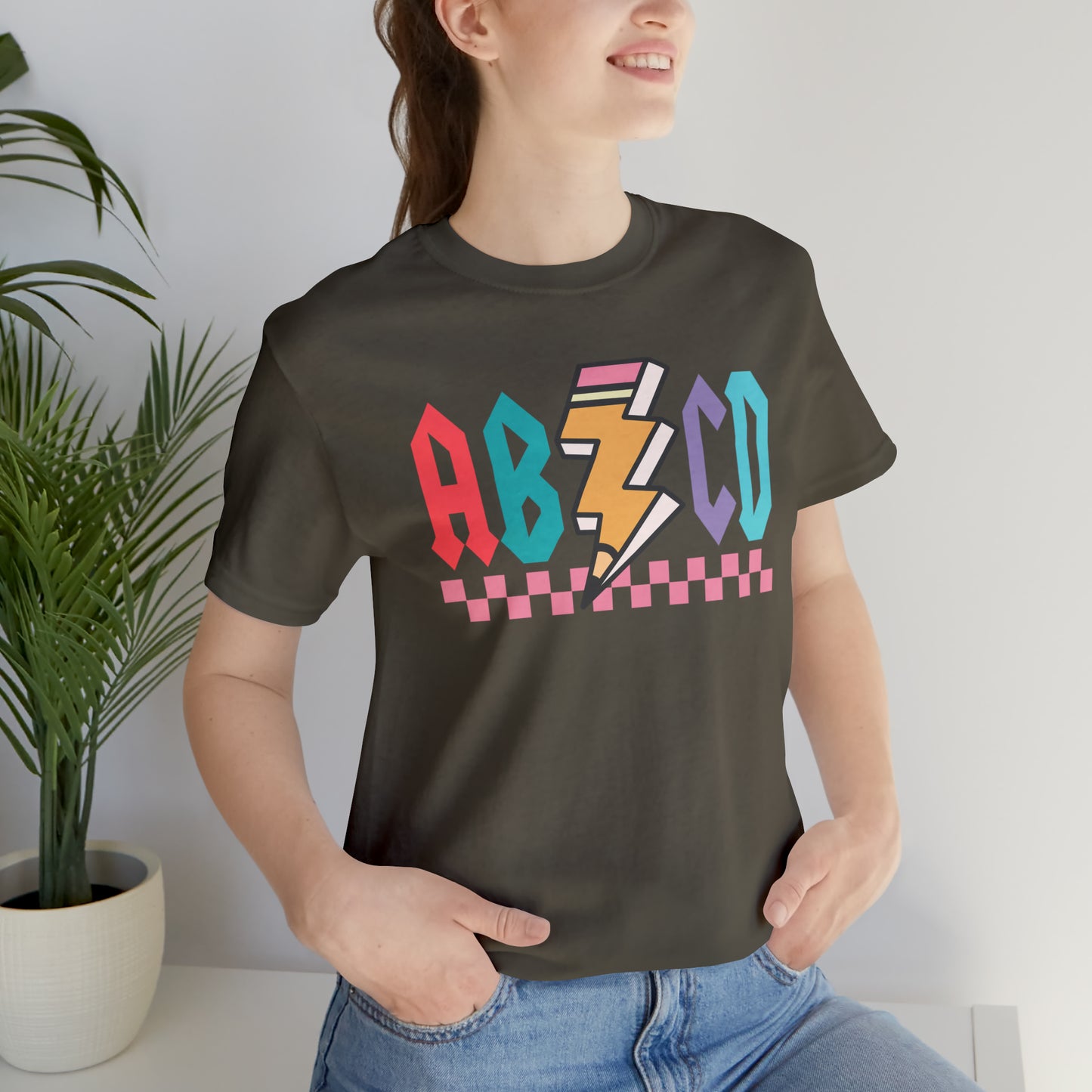 Vintage ABCD Teacher T-Shirt