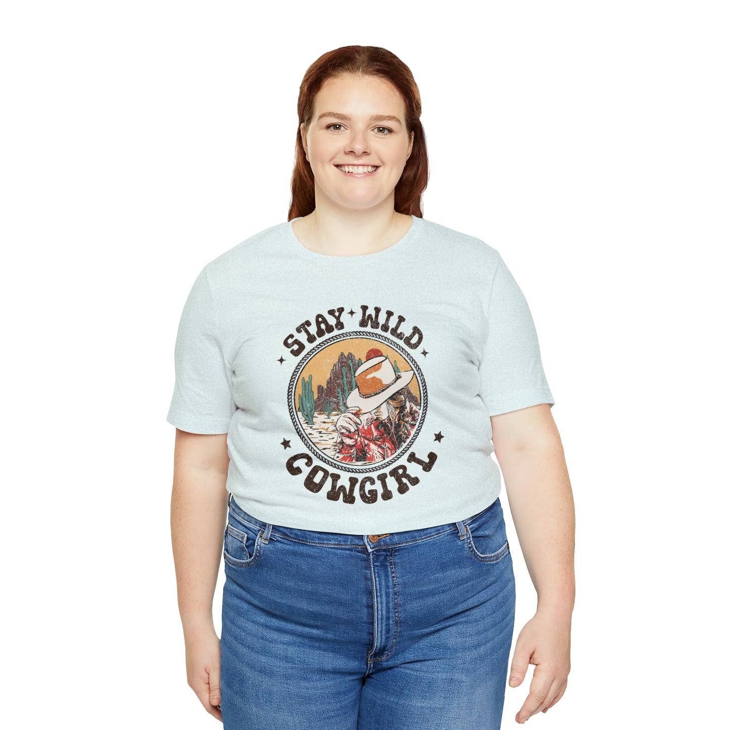 "Stay Wild Cowgirl" Unisex Jersey Short Sleeve Tee