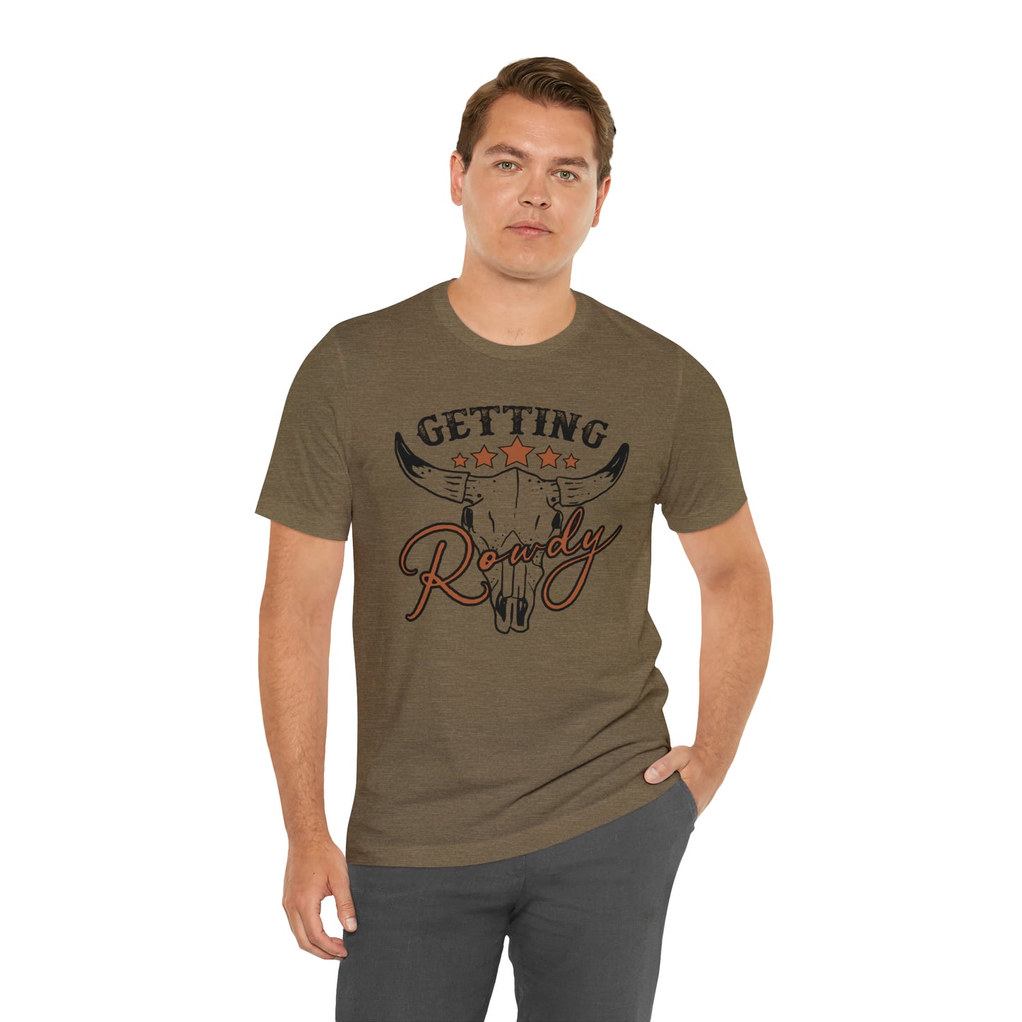 Vintage Getting Rowdy Party/ Bridesmaid/ Groomsman T-Shirt - Black Ink