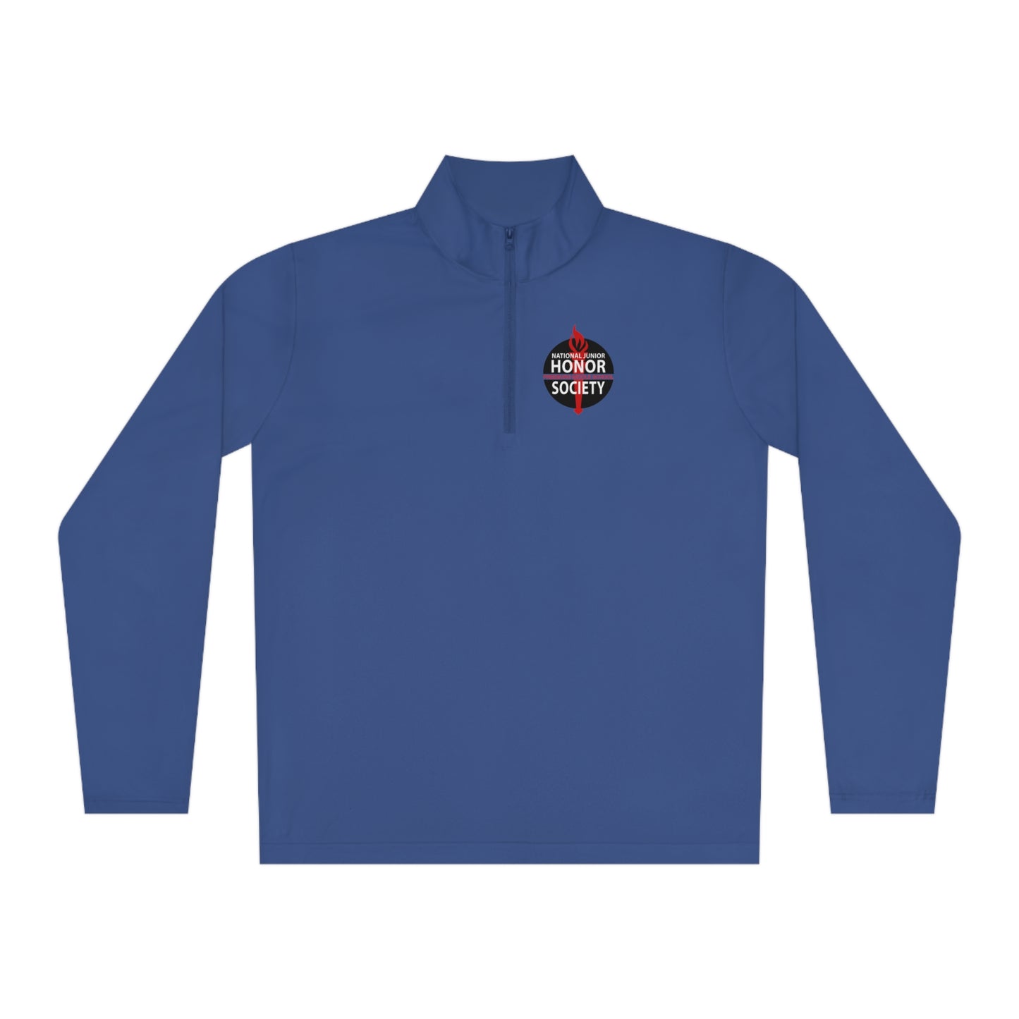 Freeburg Middle School NJHS Black and Red Design Unisex Quarter-Zip Pullover