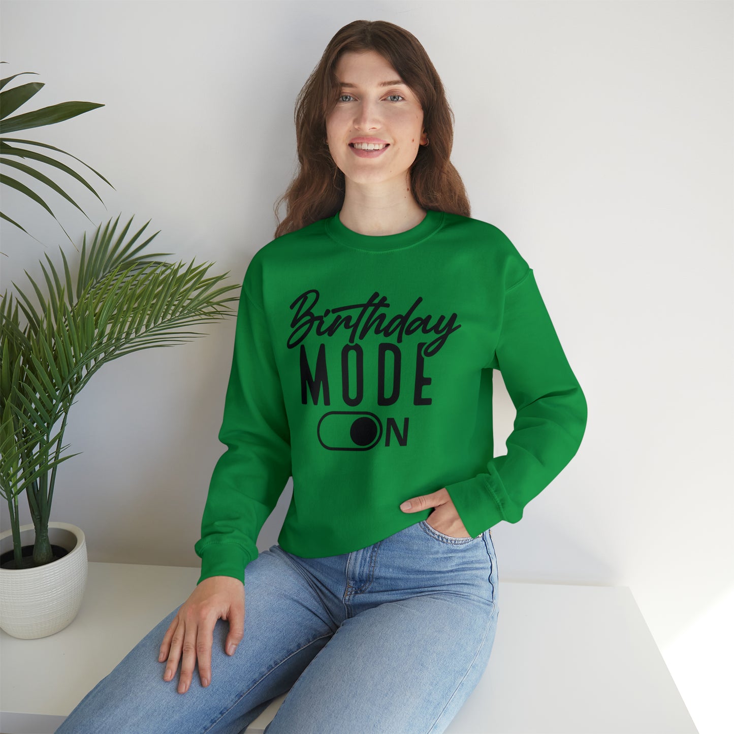Birthday Mode On Heavy Blend™ Crewneck Sweatshirt