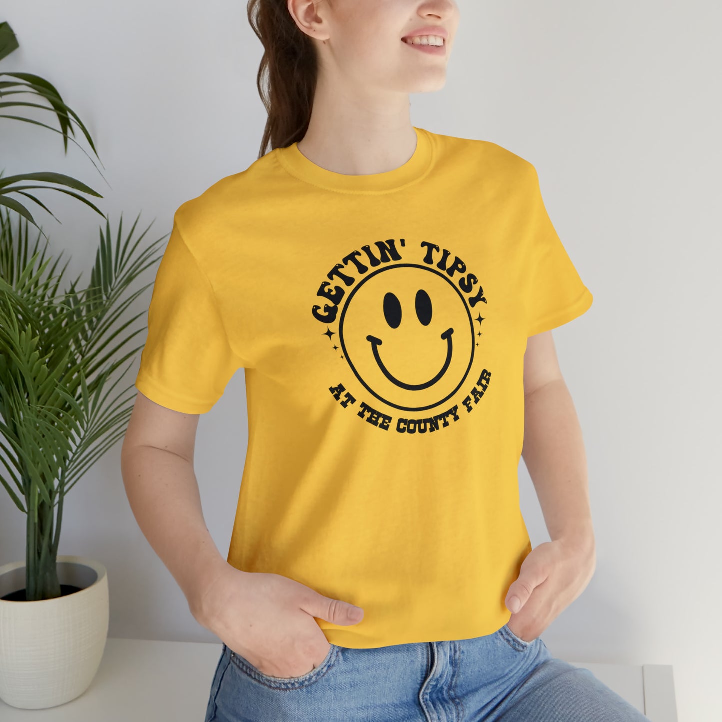 "Gettin' Tipsy at the County Fair" Unisex Jersey Short Sleeve Tee