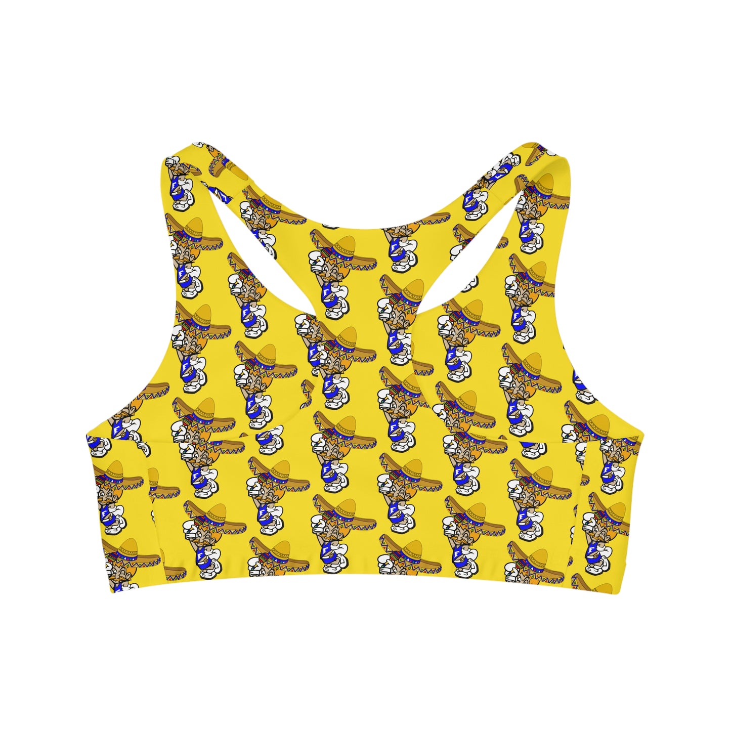 Sombrero Midget Seamless Sports Bra - yellow