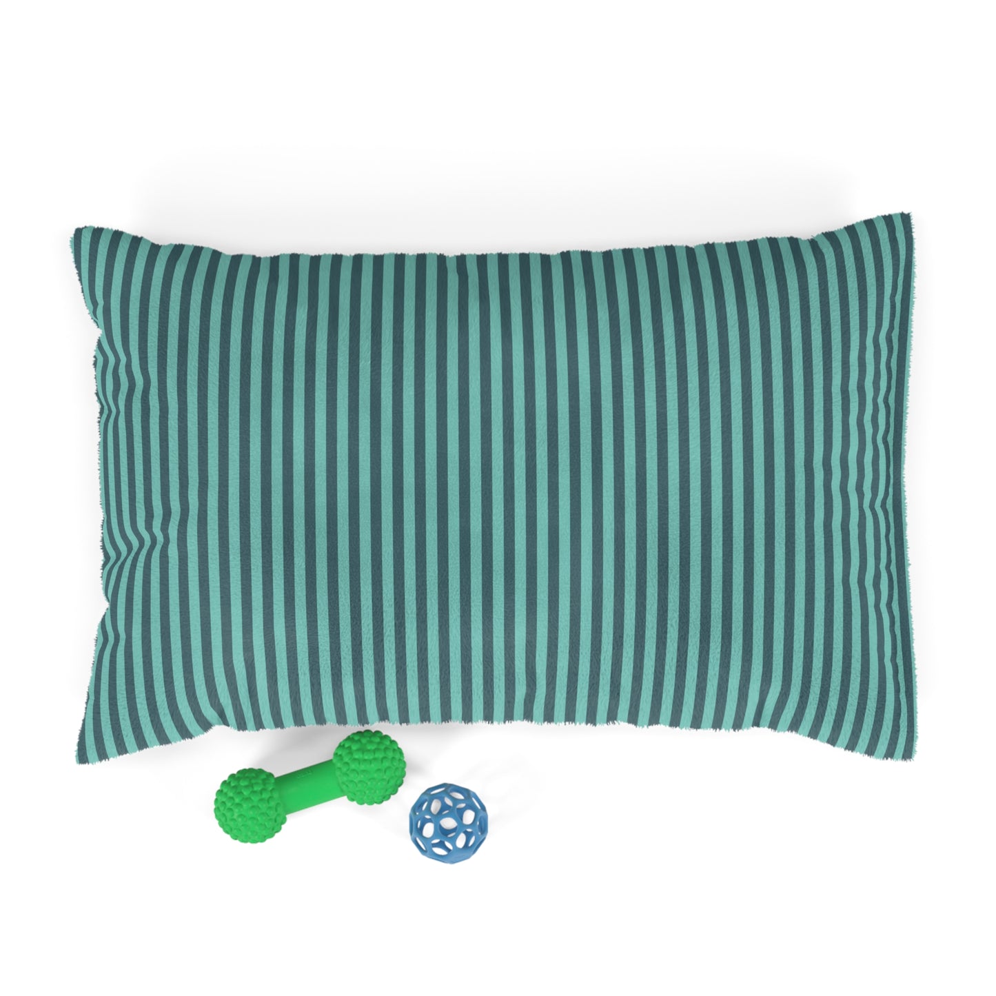 Aqua Winter Stripes Pet Bed