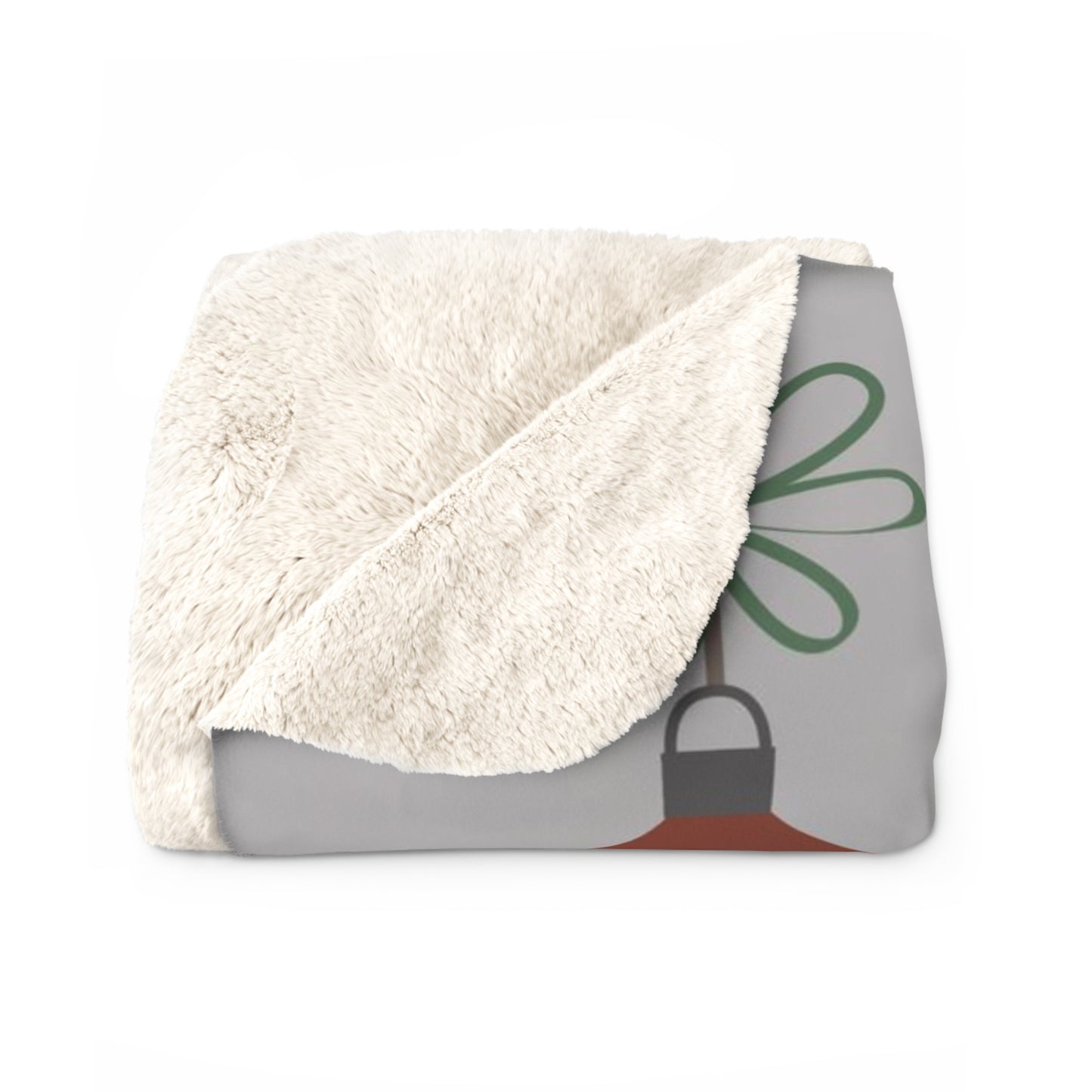Rustic Ornament Sherpa Fleece Blanket