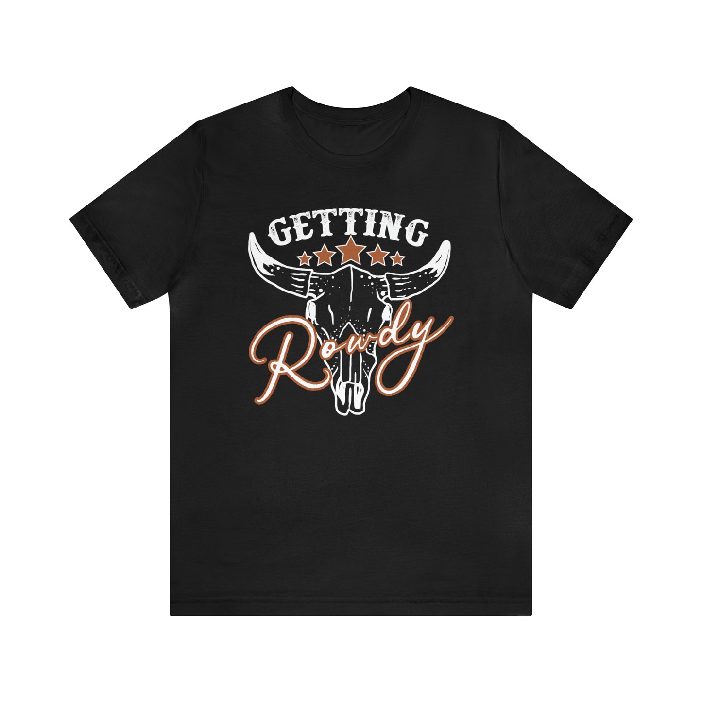 Vintage Getting Rowdy Party/ Bridesmaid/ Groomsman T-Shirt - White Ink