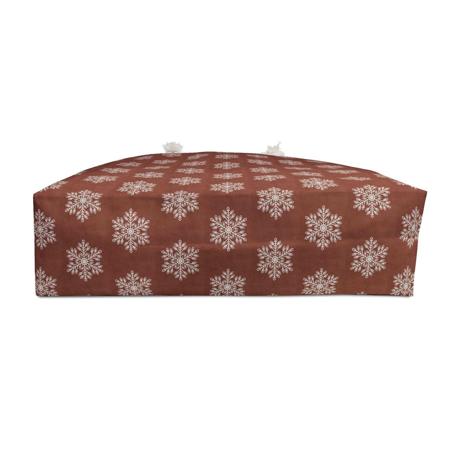 Brown and Cream Snowflake Weekender Bag