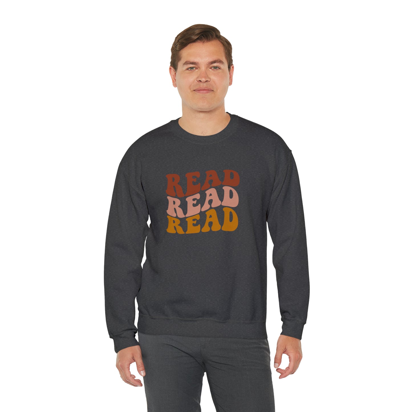 Retro Warm Colored School Counselor Unisex Heavy Blend™ Crewneck Sweatshirt