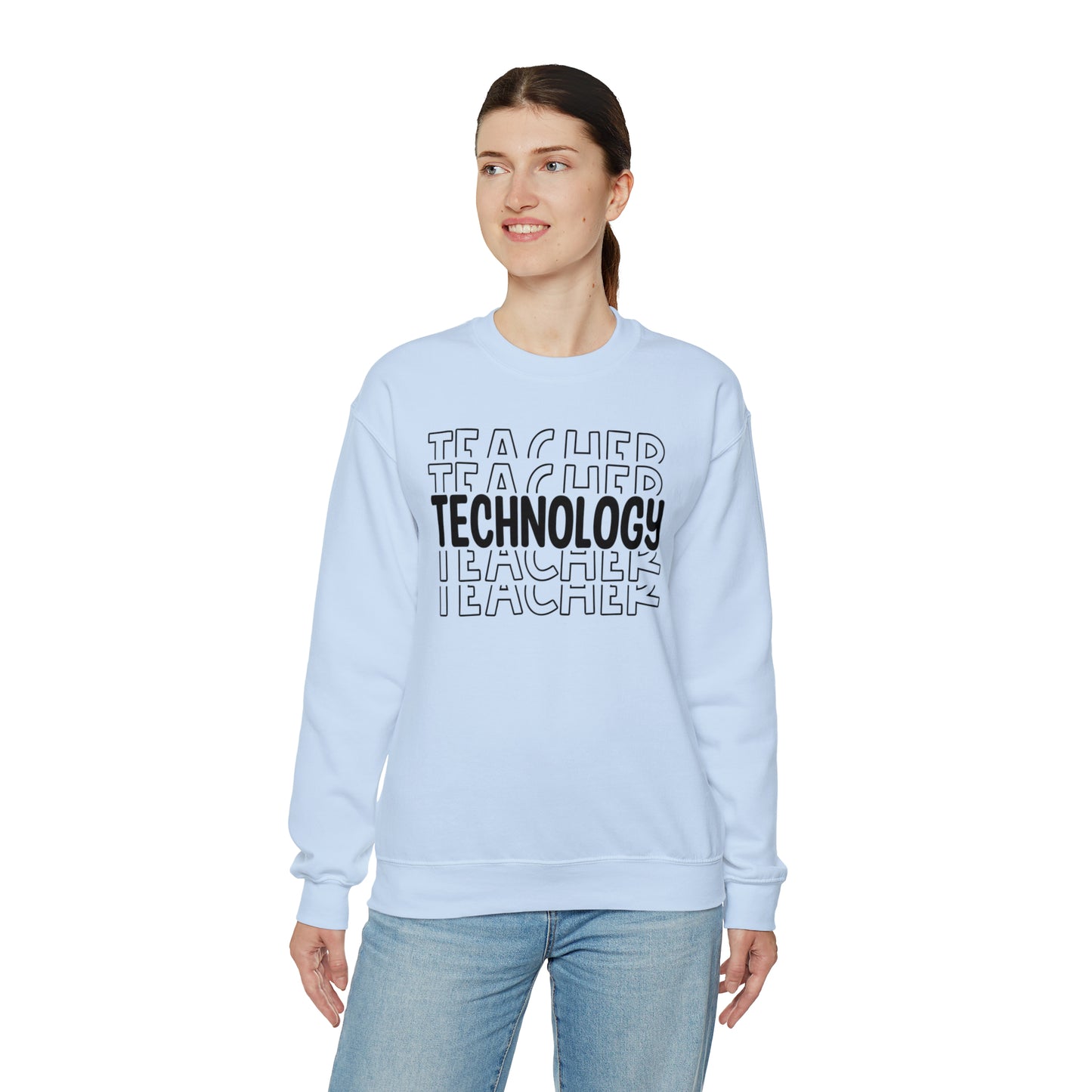 Technology Teacher Lined Heavyweight Crewneck Sweatshirt
