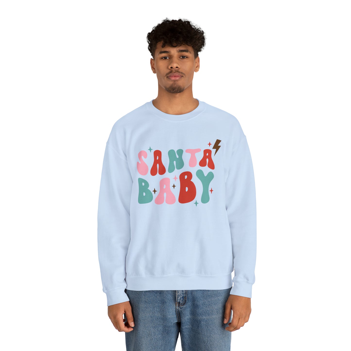 Santa Baby Heavyweight Crewneck Sweatshirt