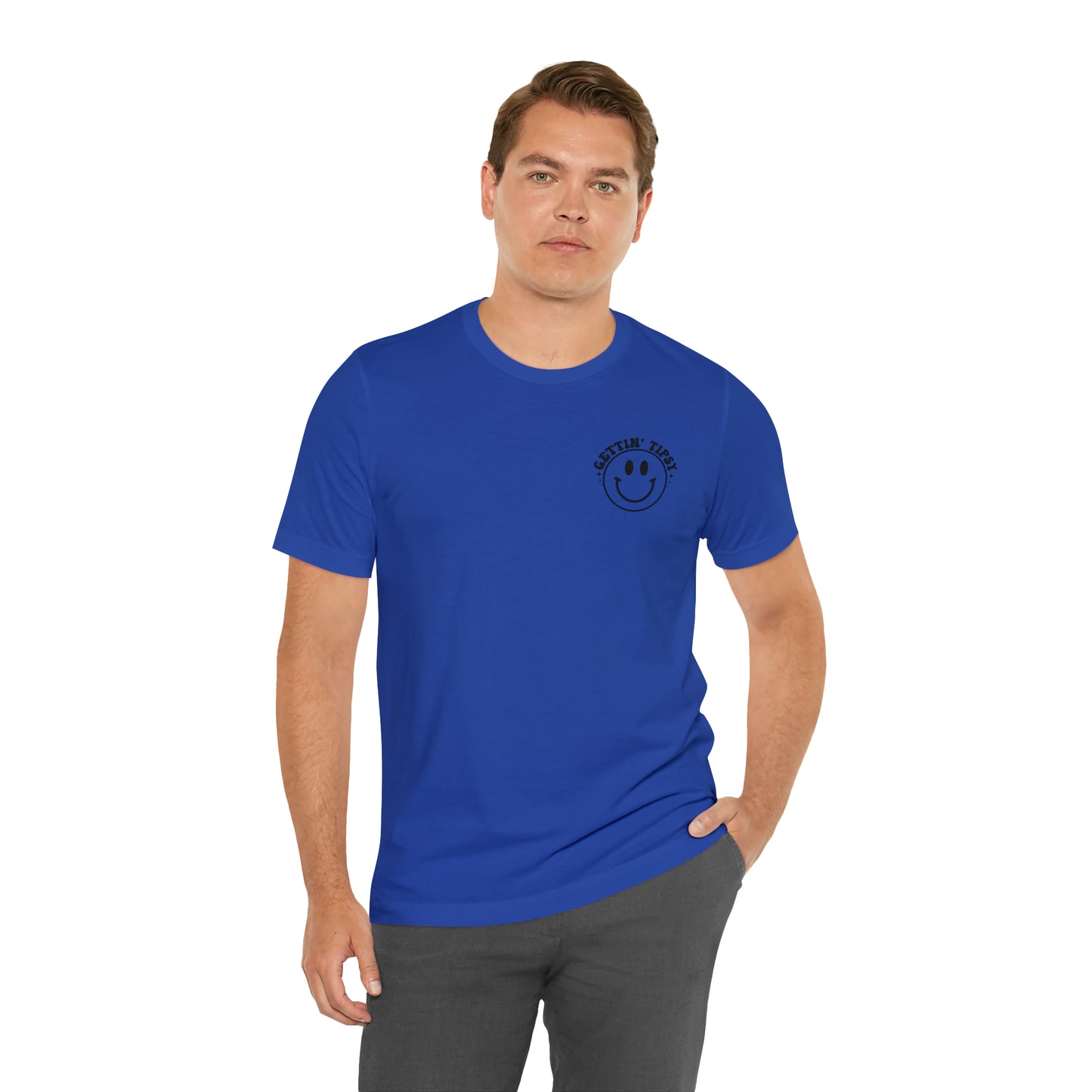 "Errbody in the Lake Gettin' Tipsy" (Front and Back Design) Unisex Jersey Short Sleeve Tee