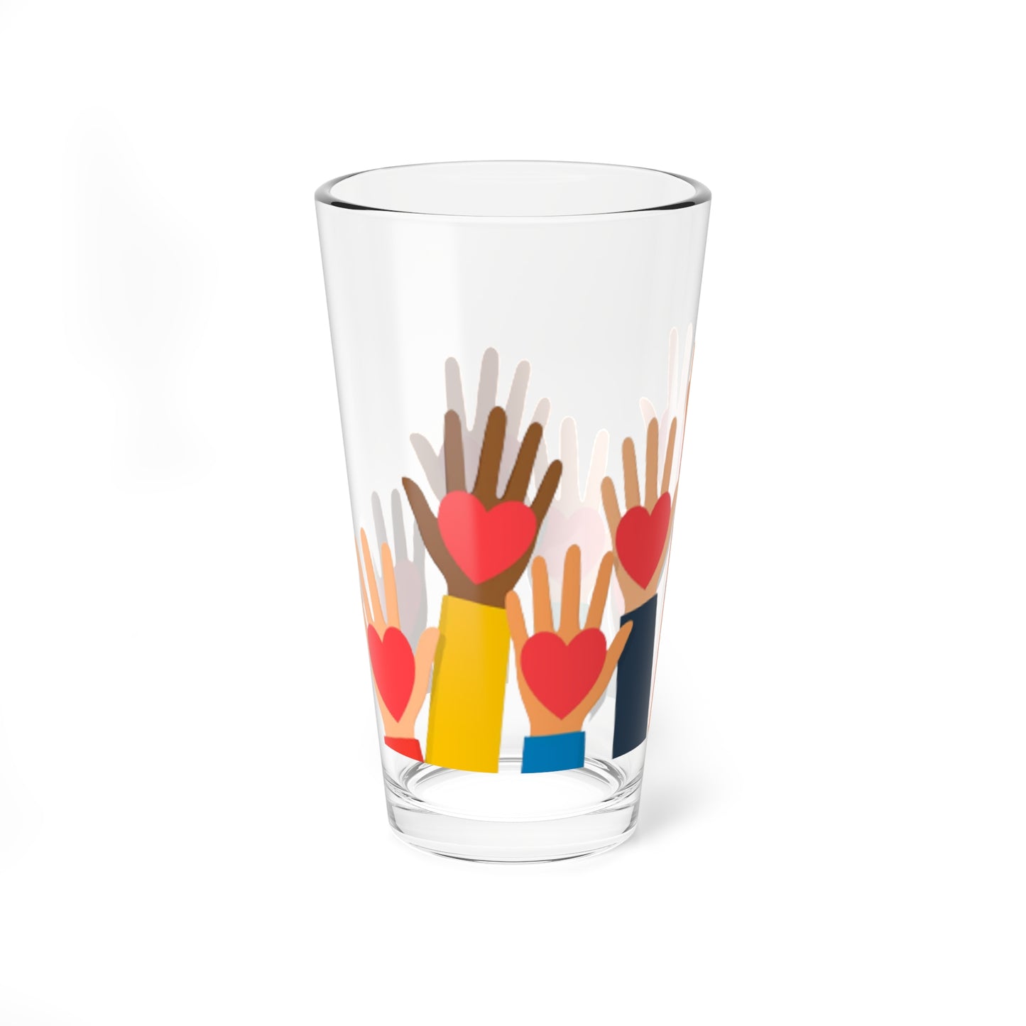 Hands Full of Love Mixing Glass, 16oz