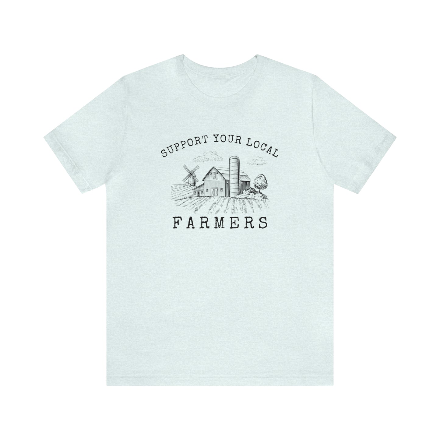 "Support Your Local Farmers Wide Scene" Unisex Jersey Short Sleeve Tee