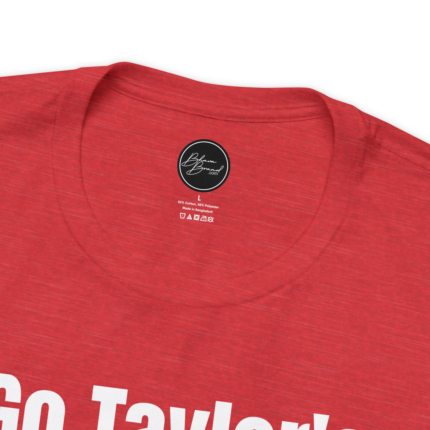 Go Taylor's Boyfriend Swift Kelce Shirt Bella Jersey Short Sleeve Tee (Unisex) - Front and Back Design