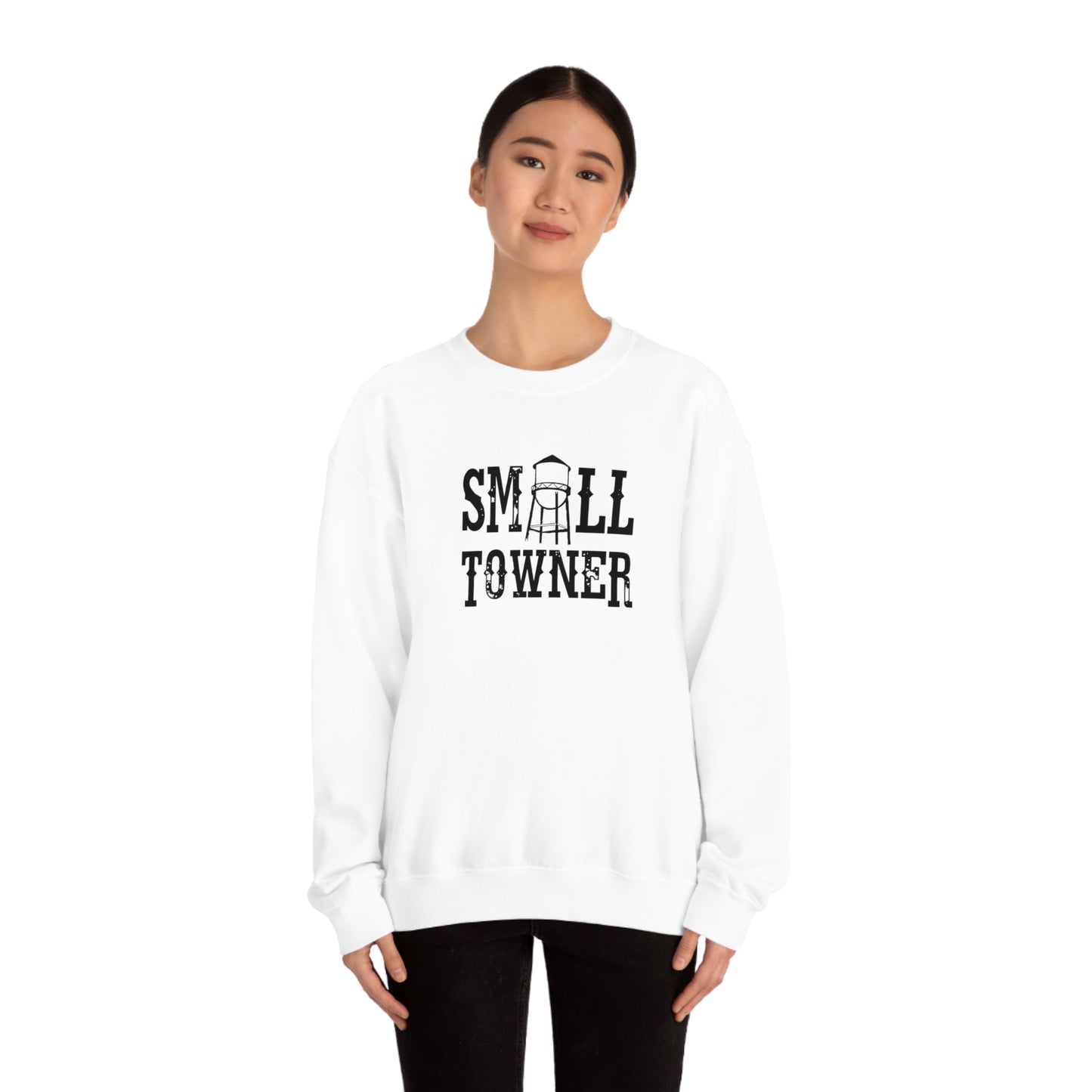 "Small Towner" - Unisex Heavy Blend™ Crewneck Sweatshirt