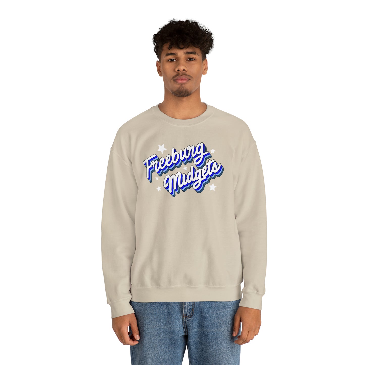 Retro Freeburg Midgets Unisex Heavy Blend™ Crewneck Sweatshirt