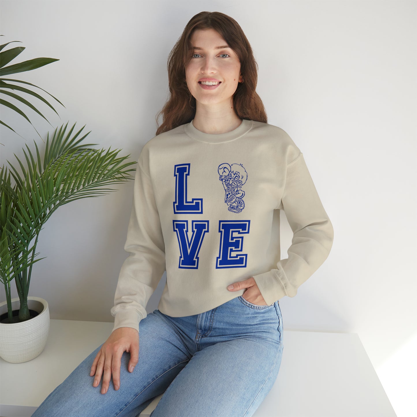 "Love Freeburg Midgets" Unisex Heavy Blend™ Crewneck Sweatshirt