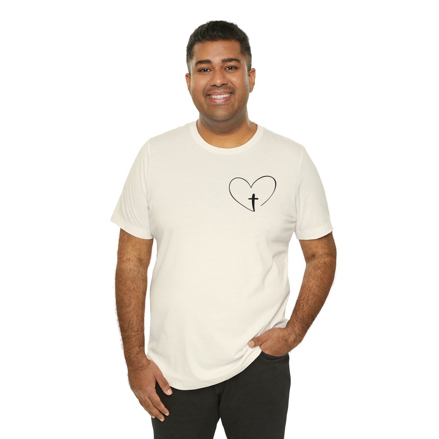"Jesus Scripture" (Front and Back Design) Unisex Jersey Short Sleeve Tee