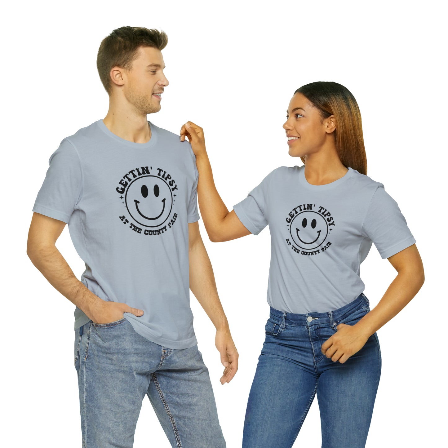 "Gettin' Tipsy at the County Fair" Unisex Jersey Short Sleeve Tee