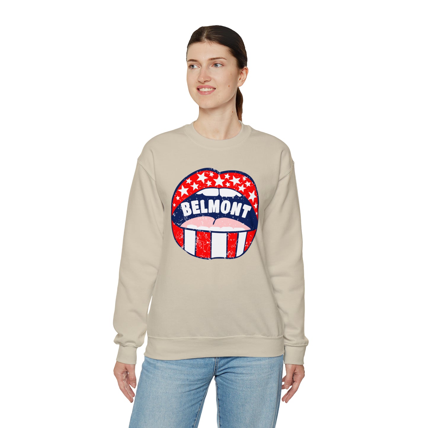 Belmont University Lips Crewneck Sweatshirt